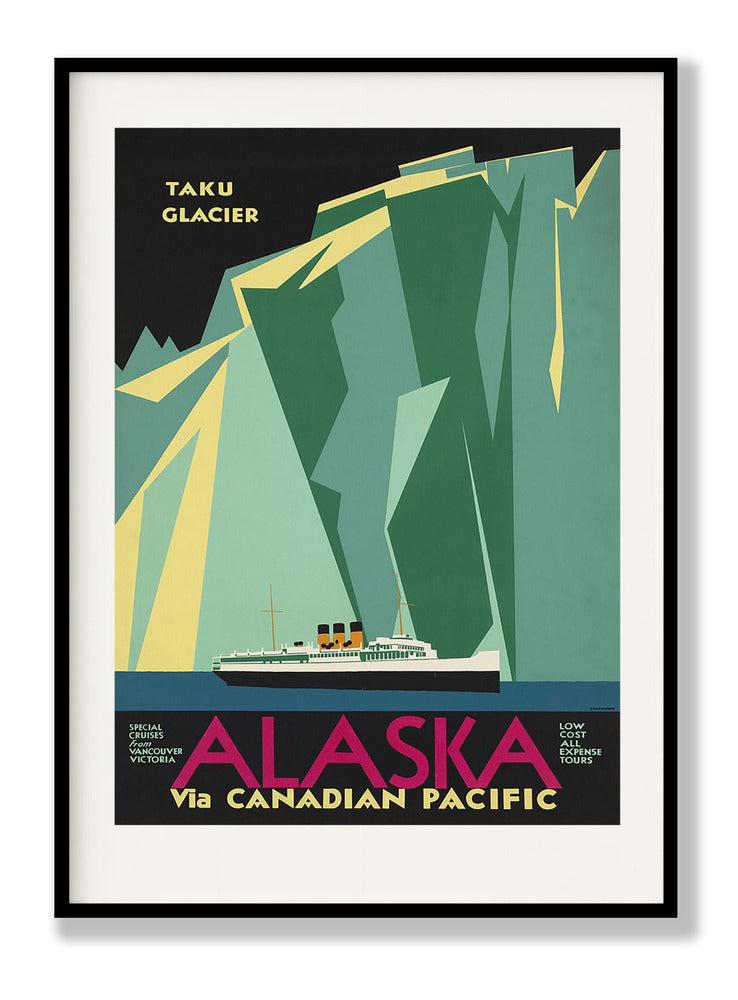 Alaska Via Canadian Pacific. Taku Glacier