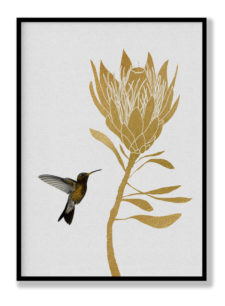 Hummingbird & Flower I