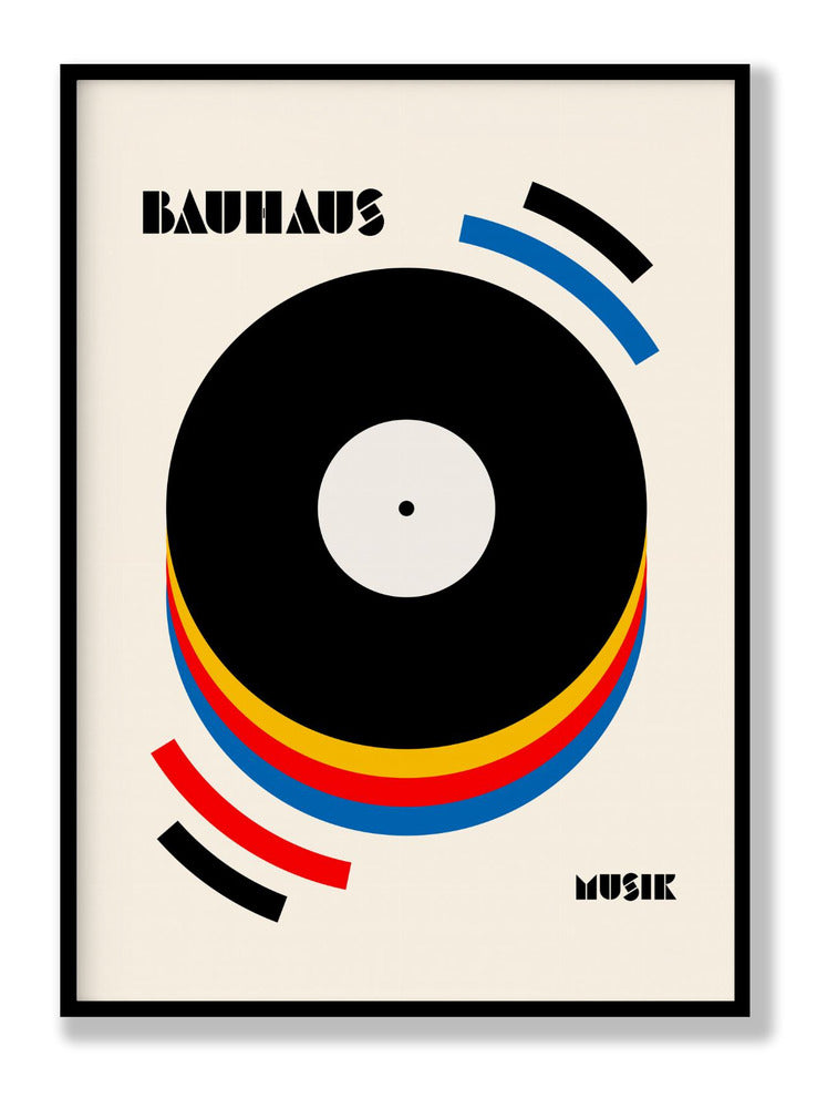 Bauhaus Musik Retro Illustration