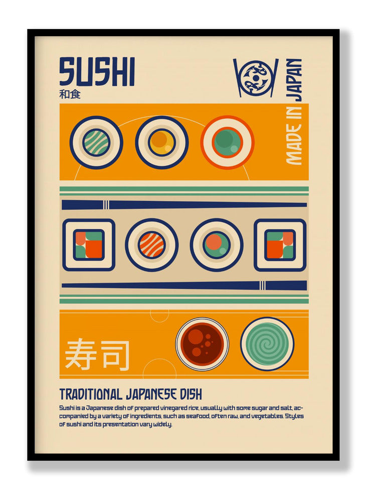 Sushi Japanese Food Print