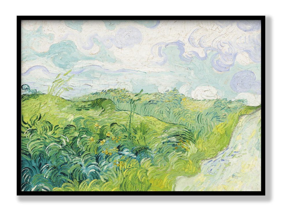 Green Wheat Fields, Auvers (1890) By Vincent Van Gogh