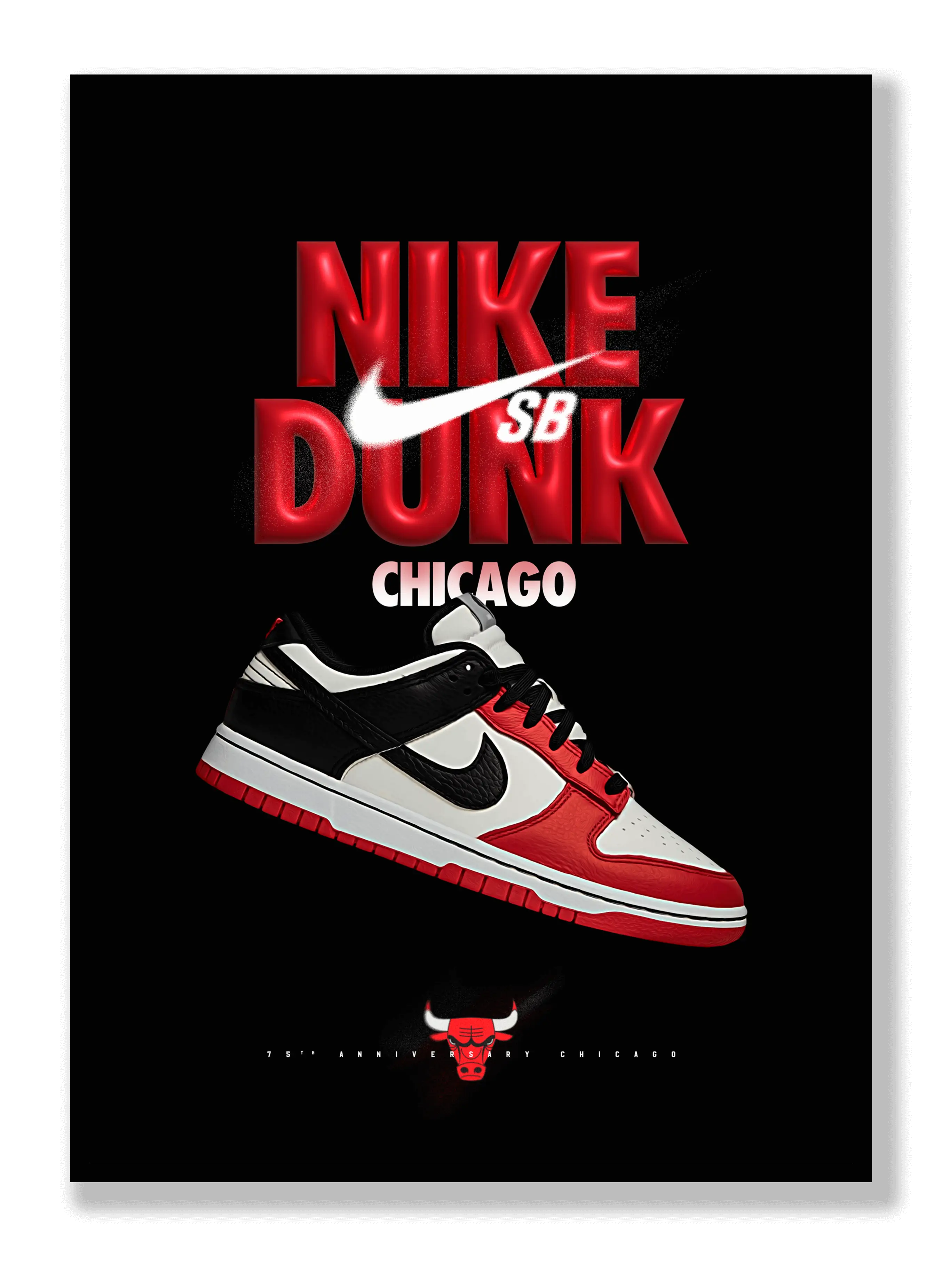 NIke Dunk Chicago Plakat