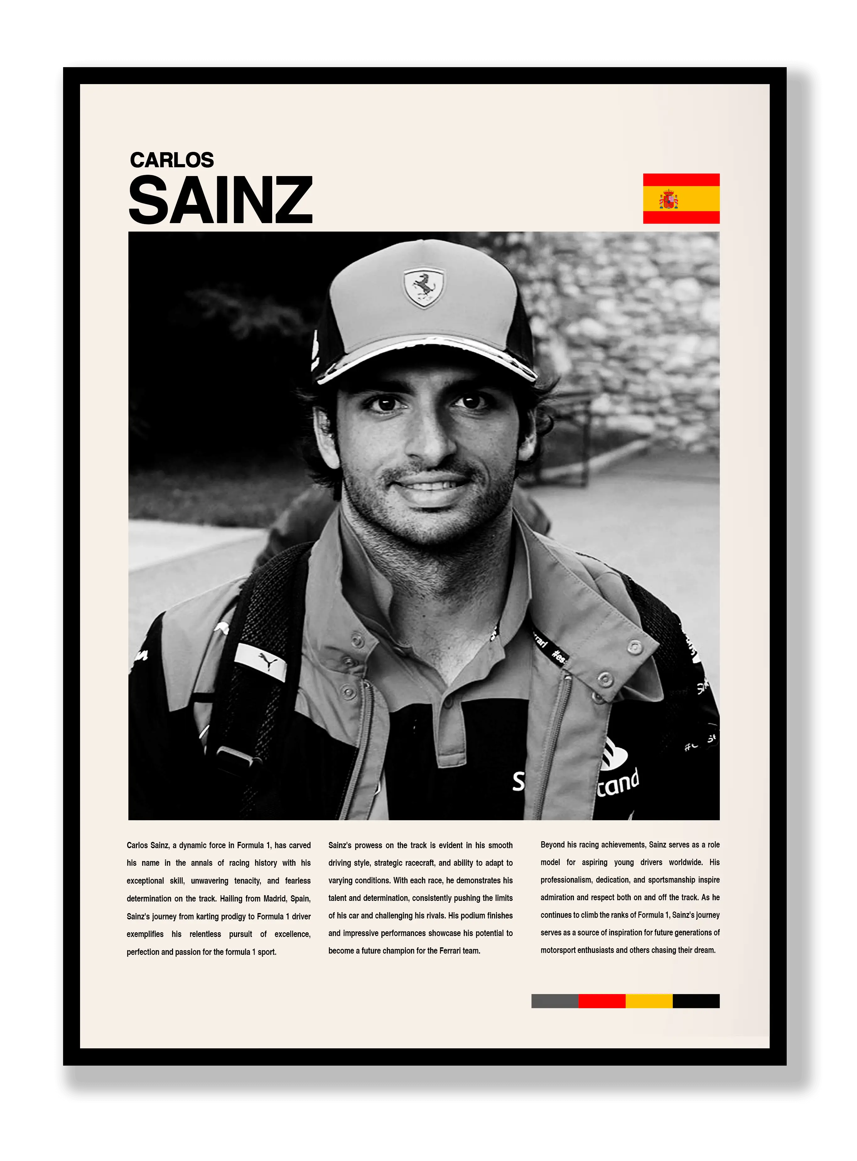 Carlos Sainz Plakat