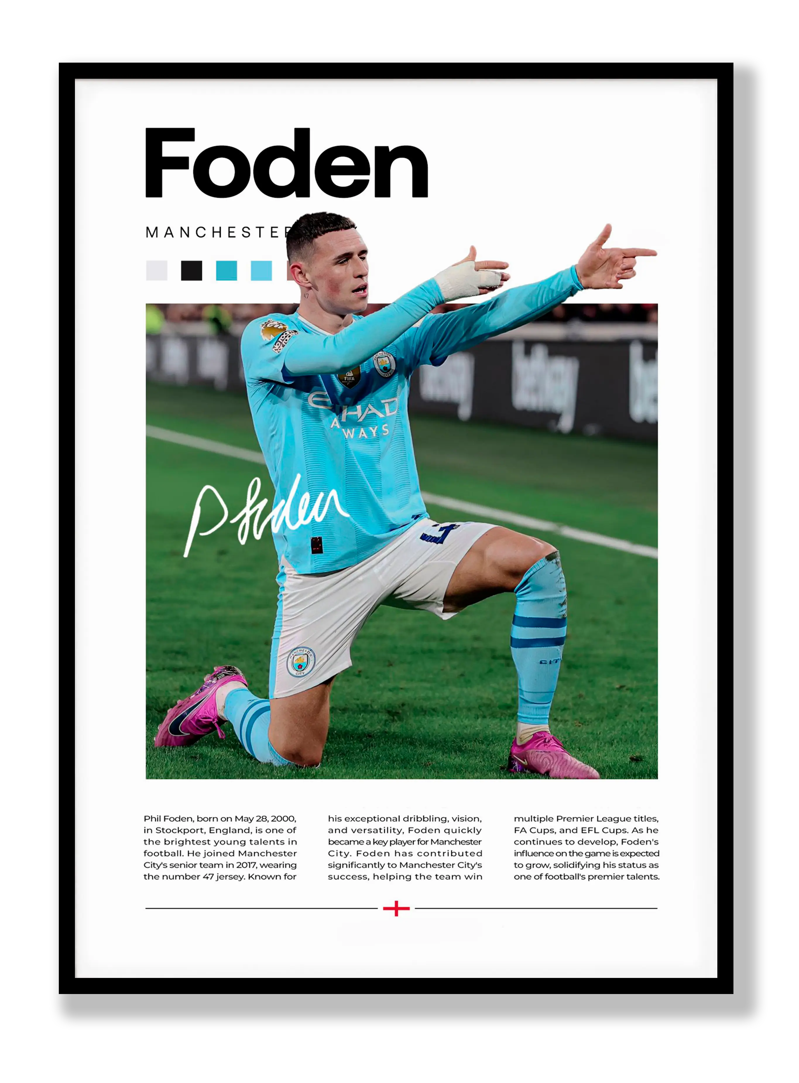 Phil Foden No. 2 Plakat