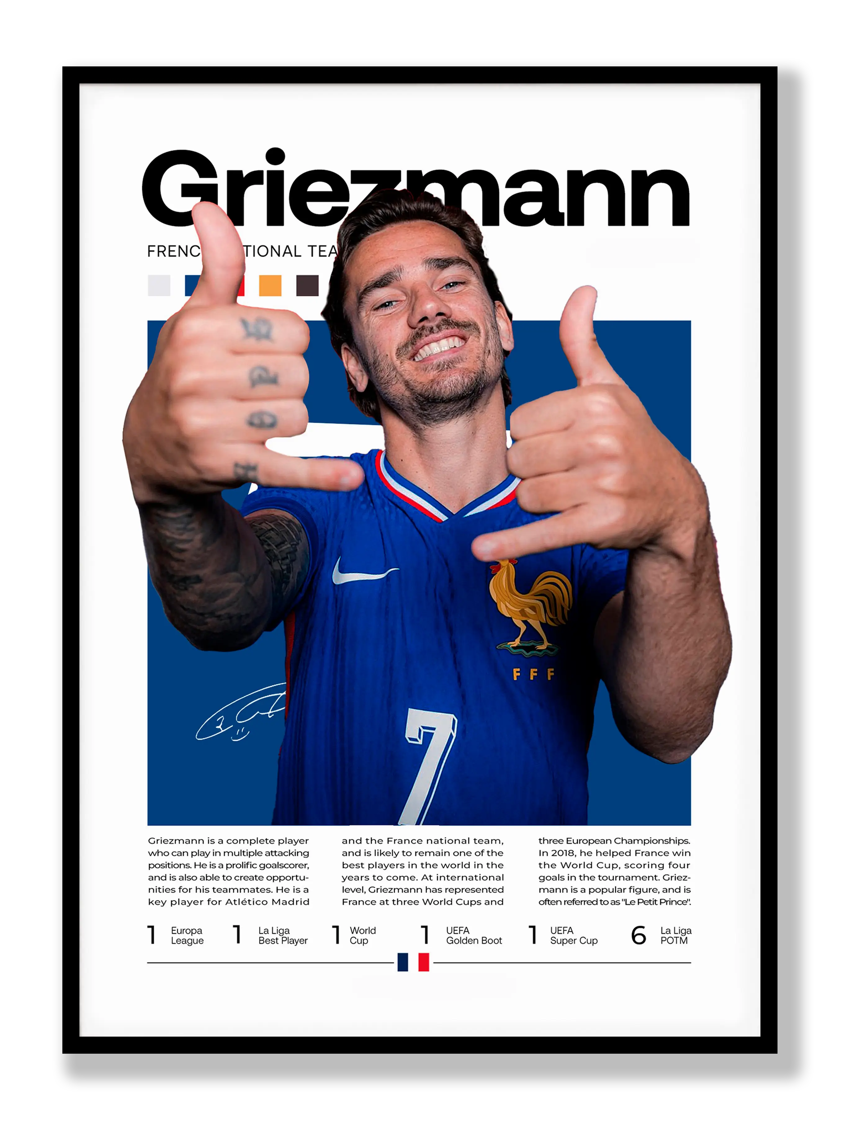 Griezmann No. 2 Plakat