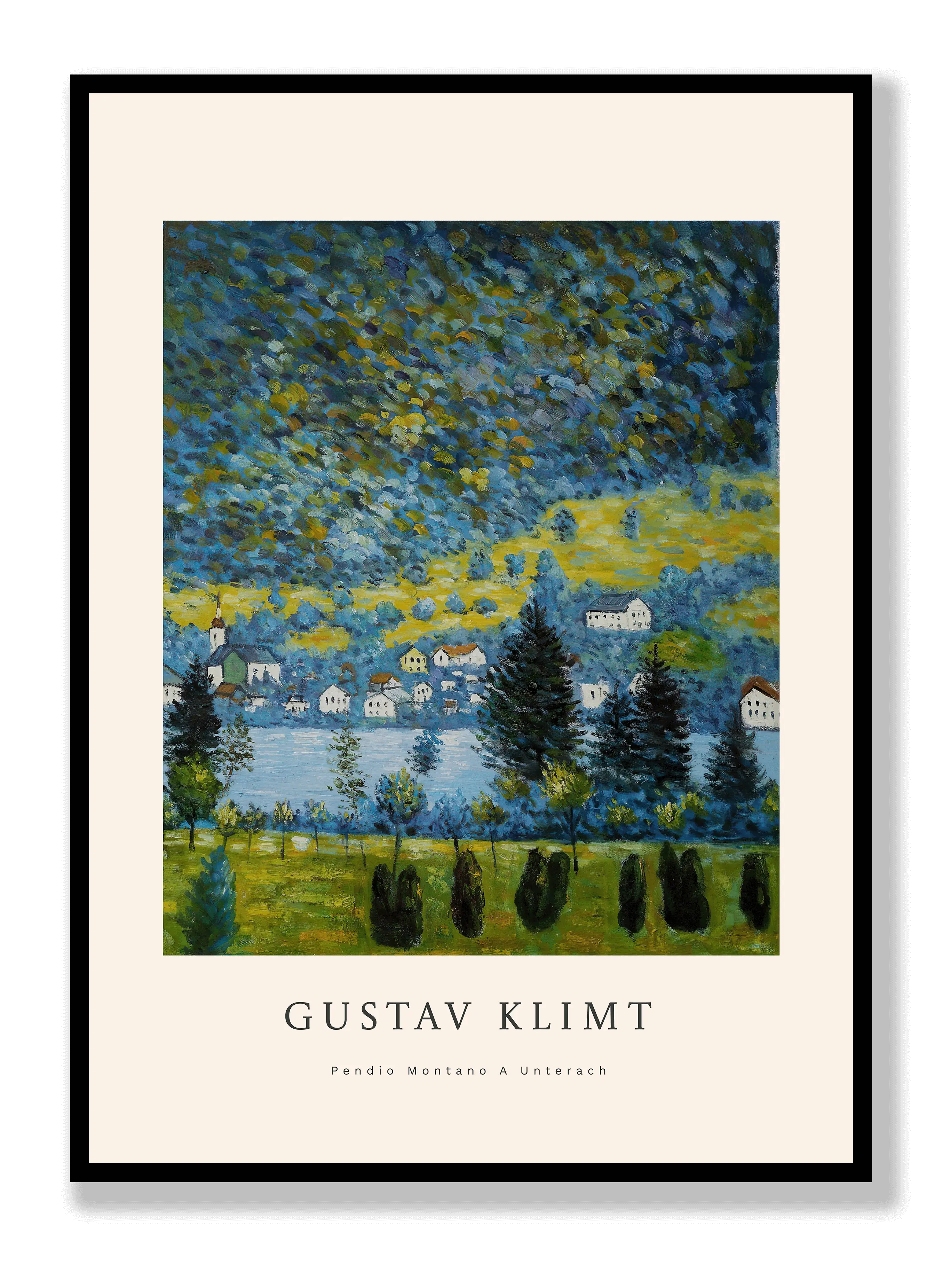 Gustav Klimt - Pendio Montano A Unterach Plakat