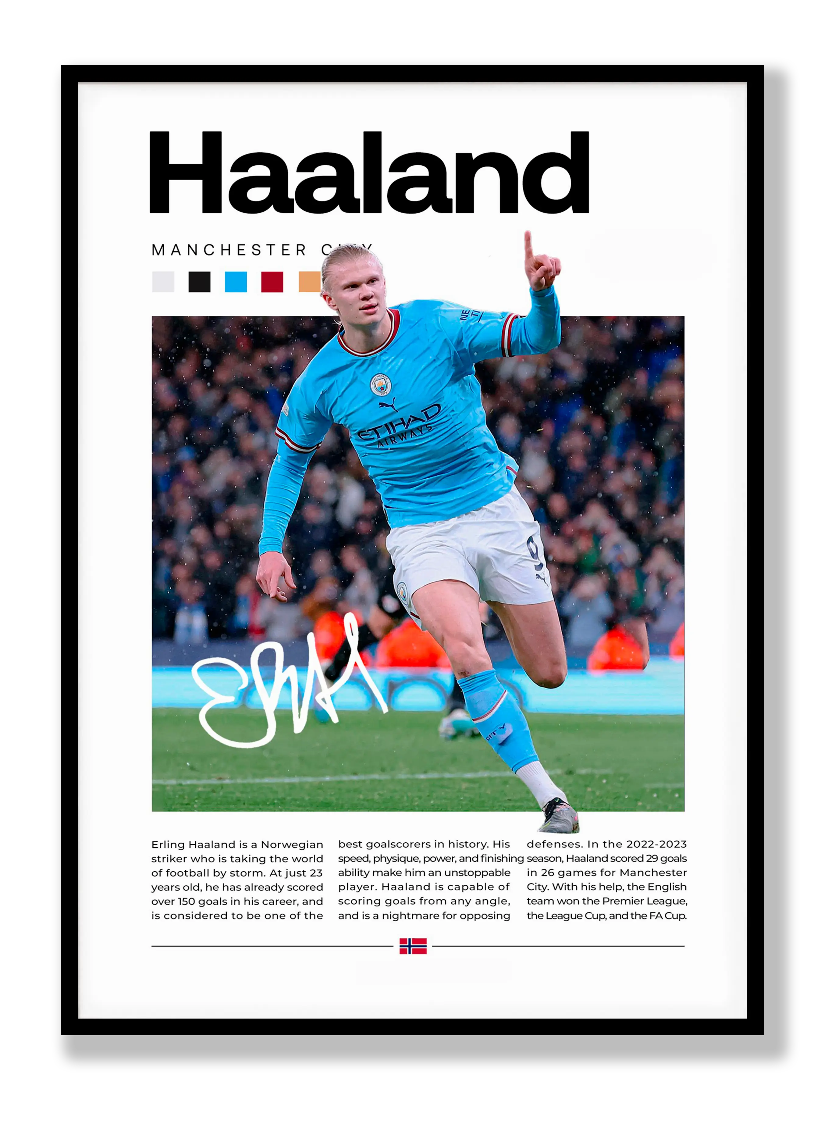 Erling Haaland Plakat