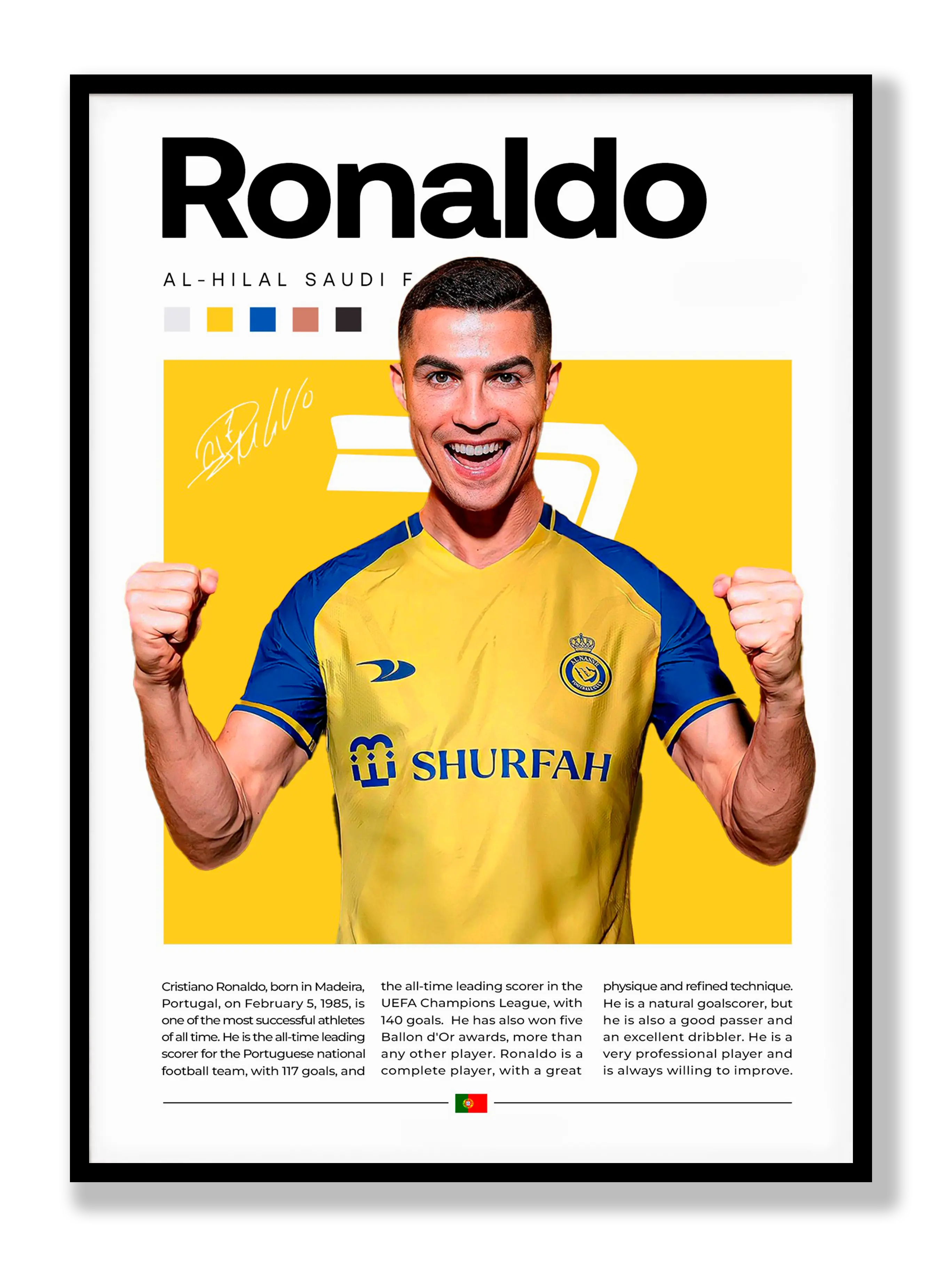 Cristiano Ronaldo No. 2 Plakat