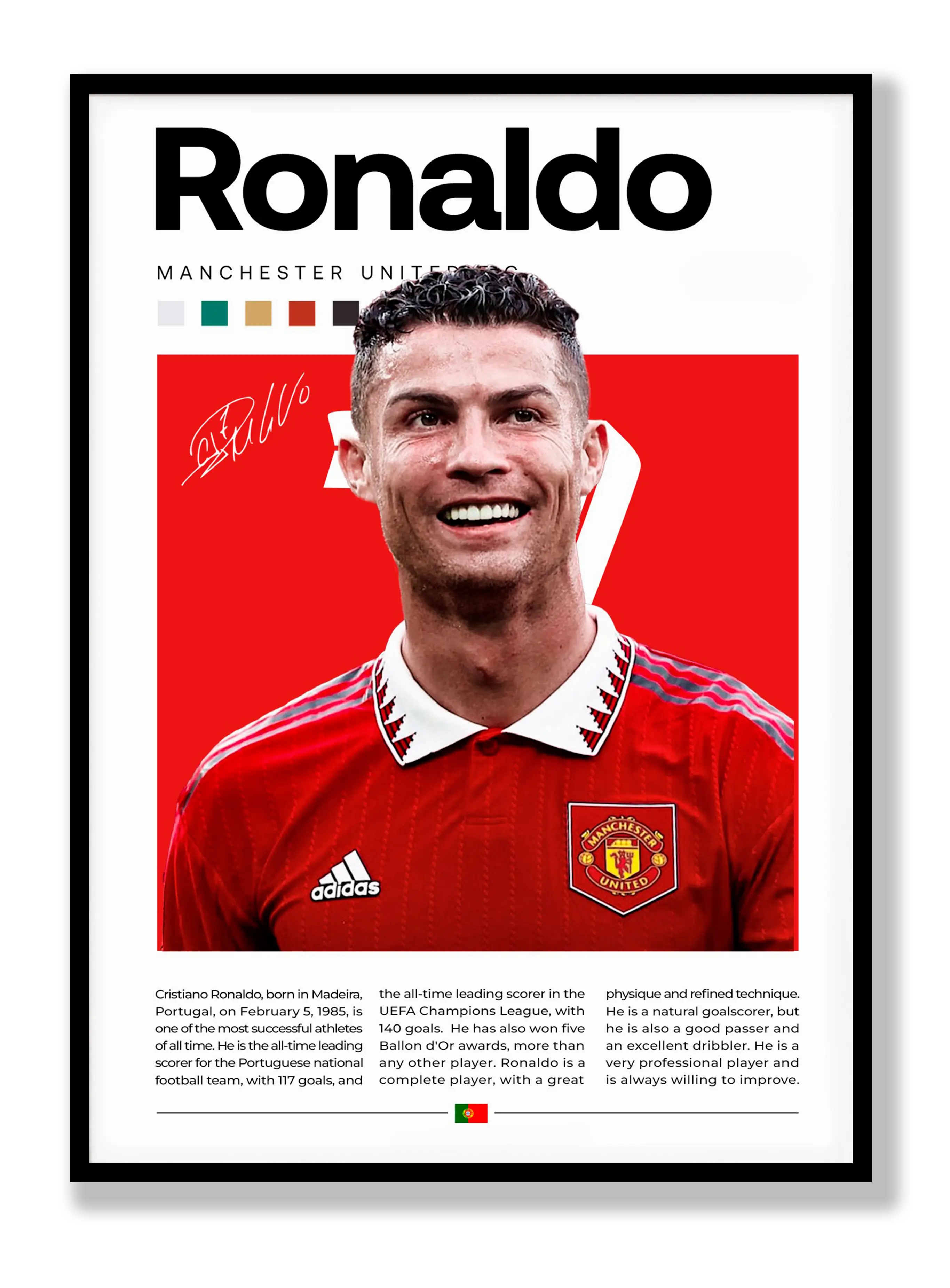 Cristiano Ronaldo No. 3 Plakat