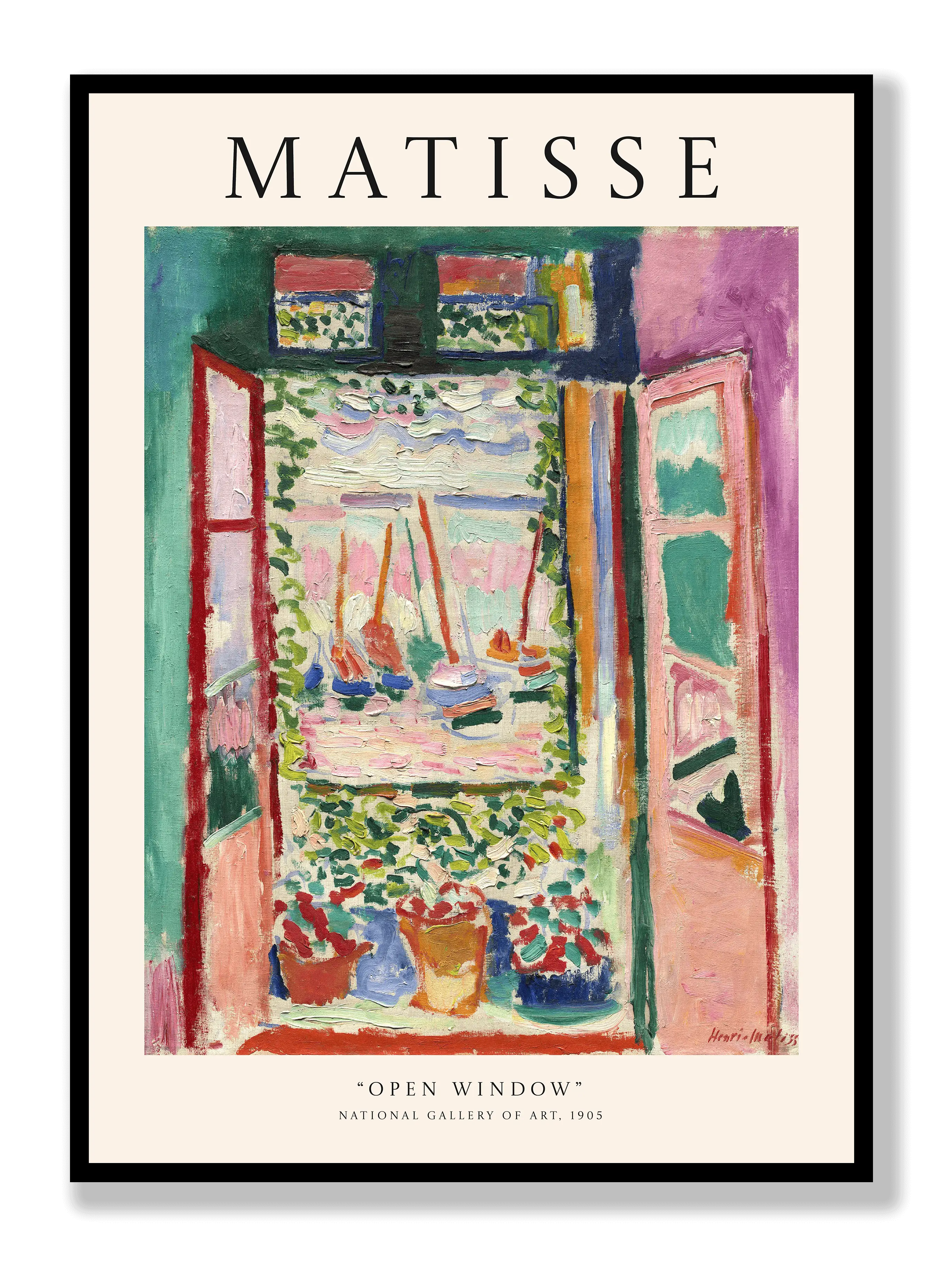 Henri Matisse - Open Window Plakat