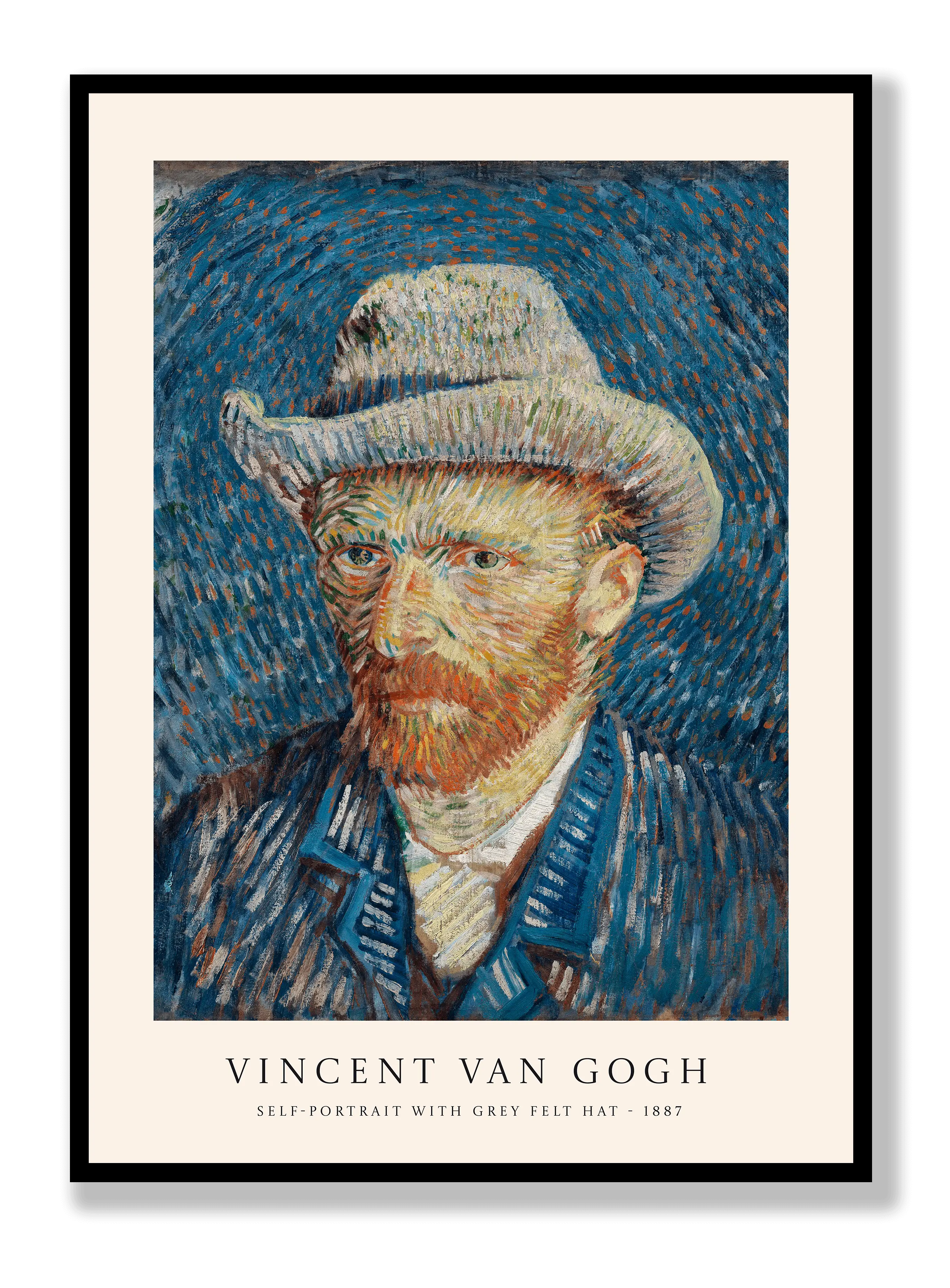 Van Gogh - Self Portrait With Grey Felt Hat Plakat