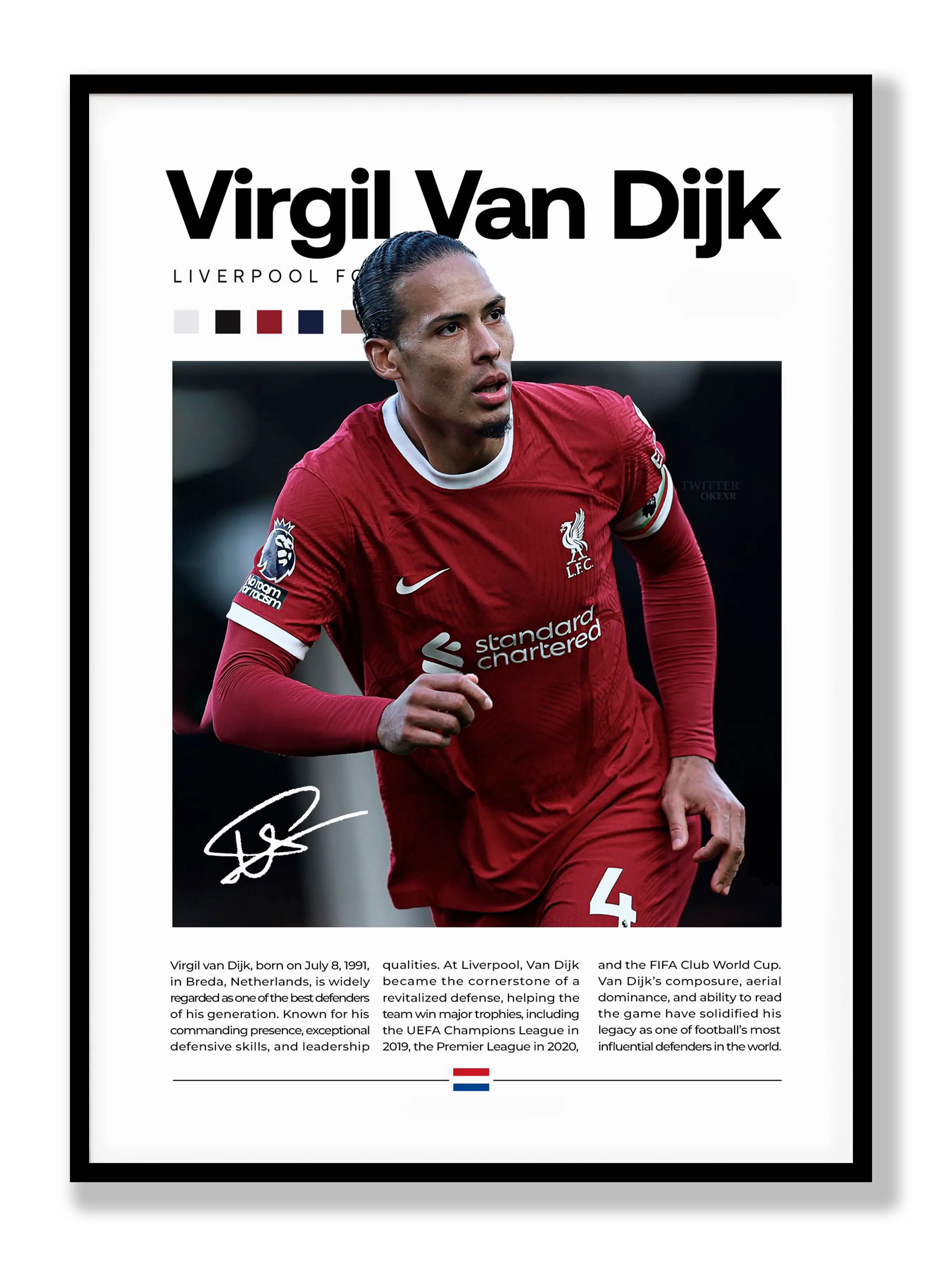 Virgil van Dijk Plakat