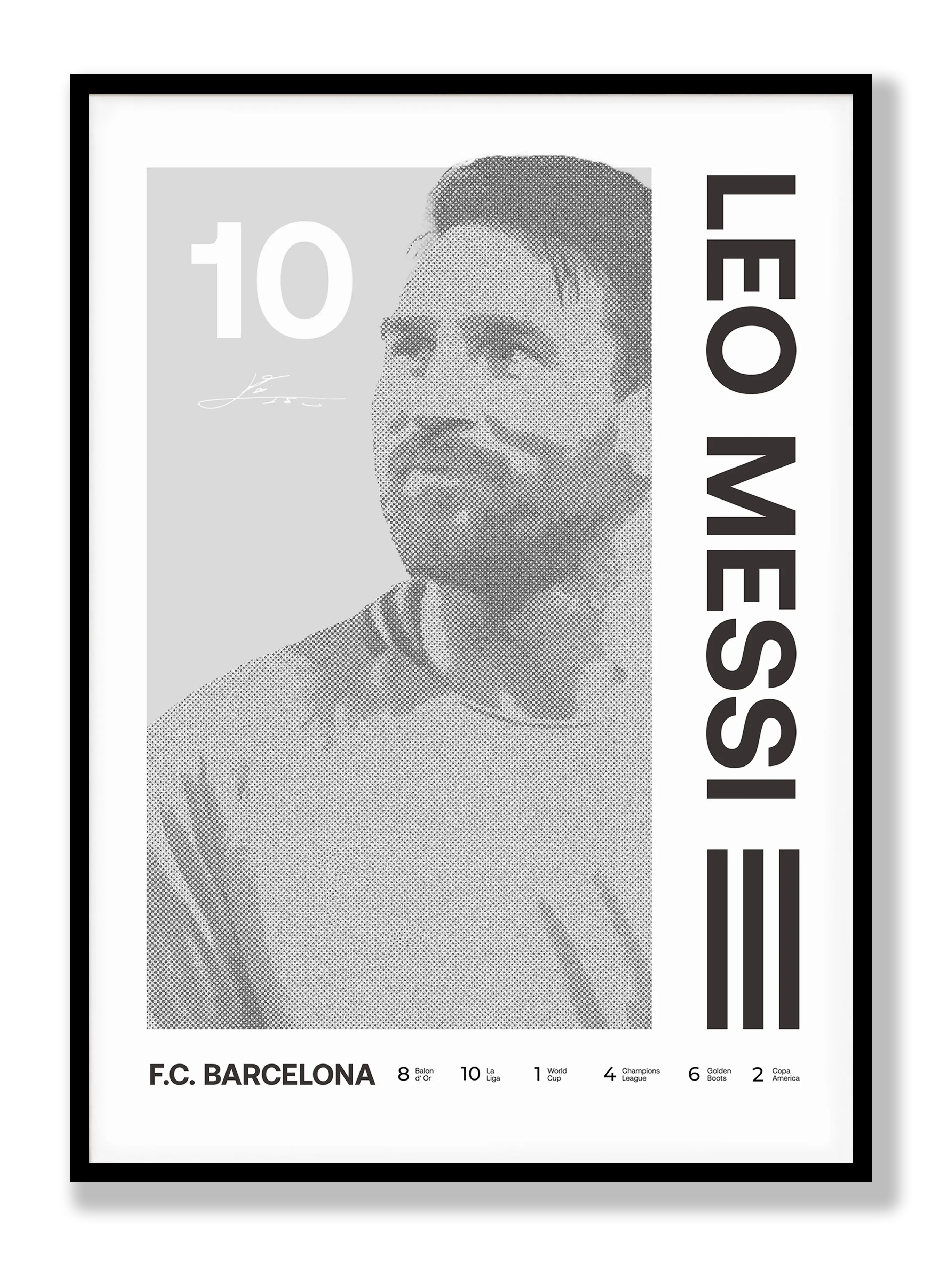 Lionel Messi No. 4 Plakat