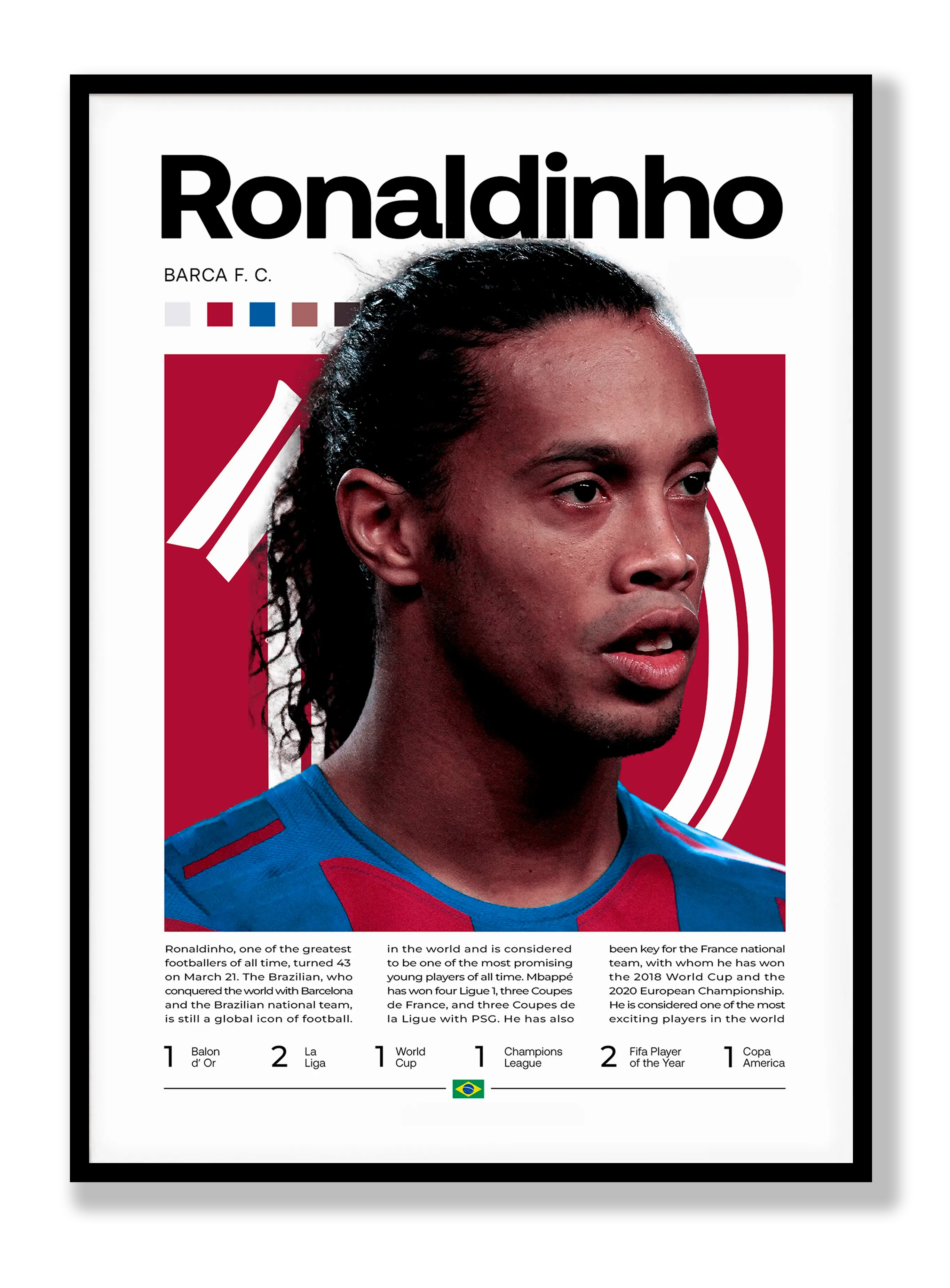 Ronaldinho No. 3 Plakat