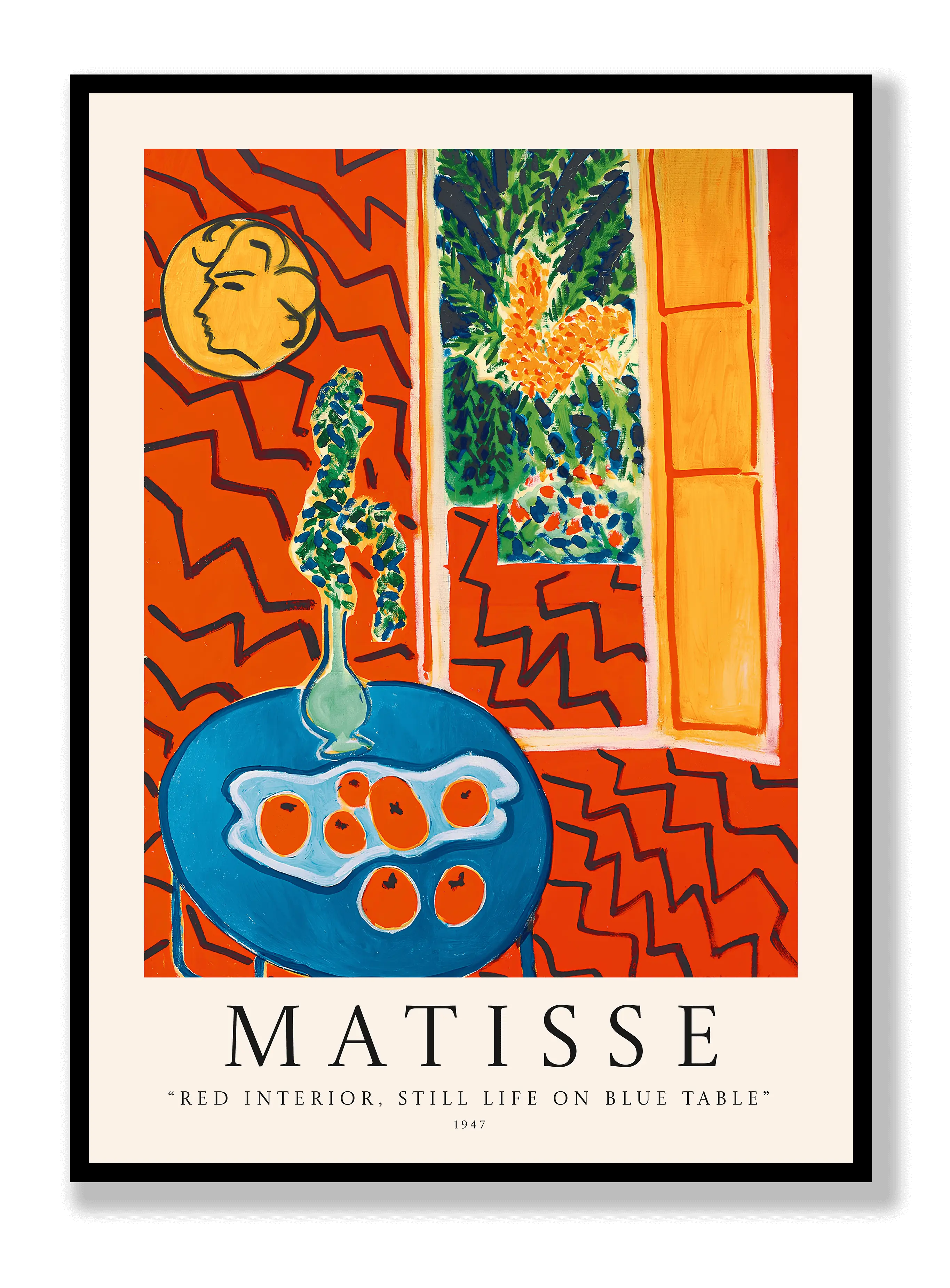 Henri Matisse - Red Interior. Still Life on a Blue Table Plakat