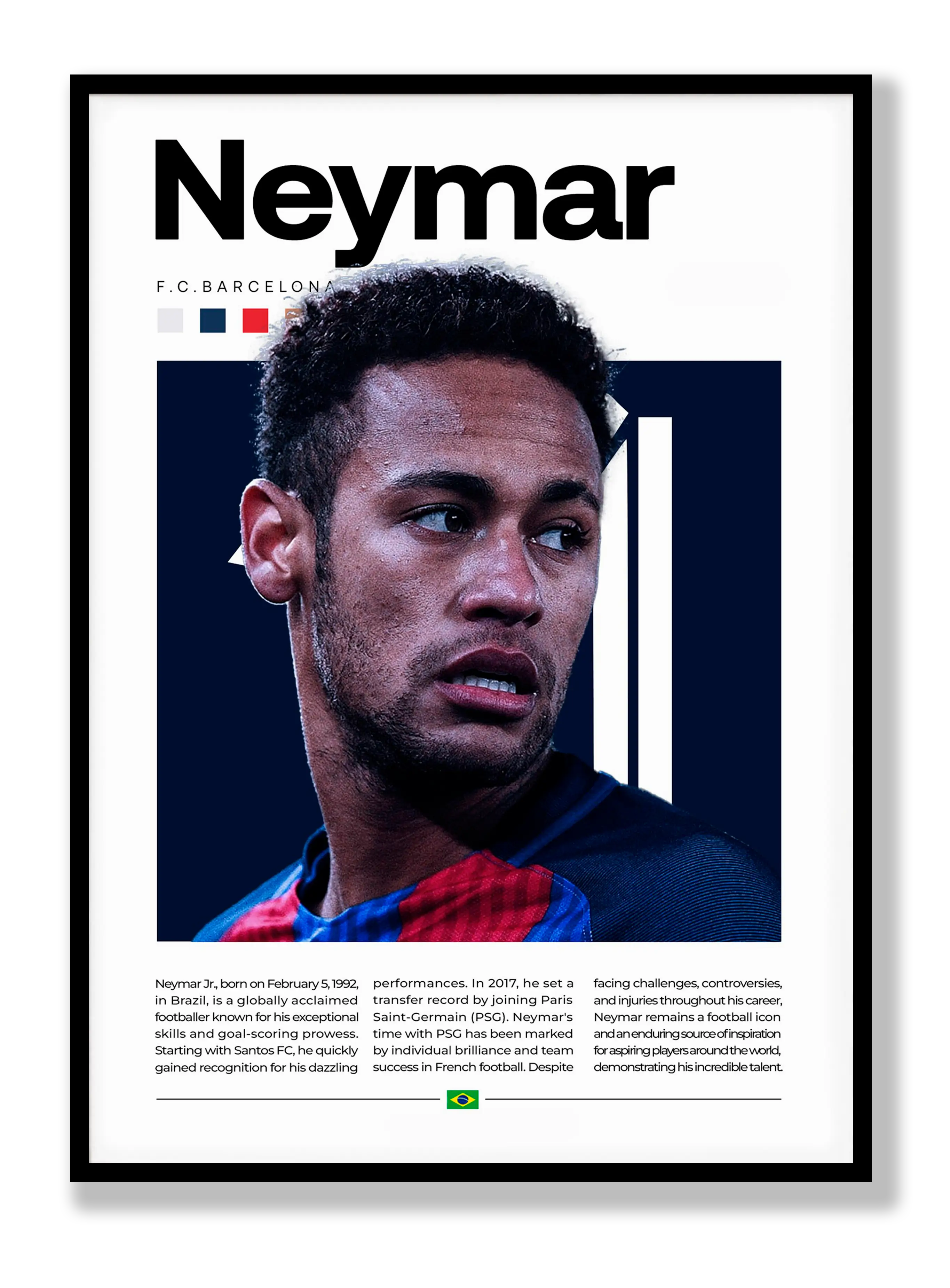 Neymar No. 2 Plakat