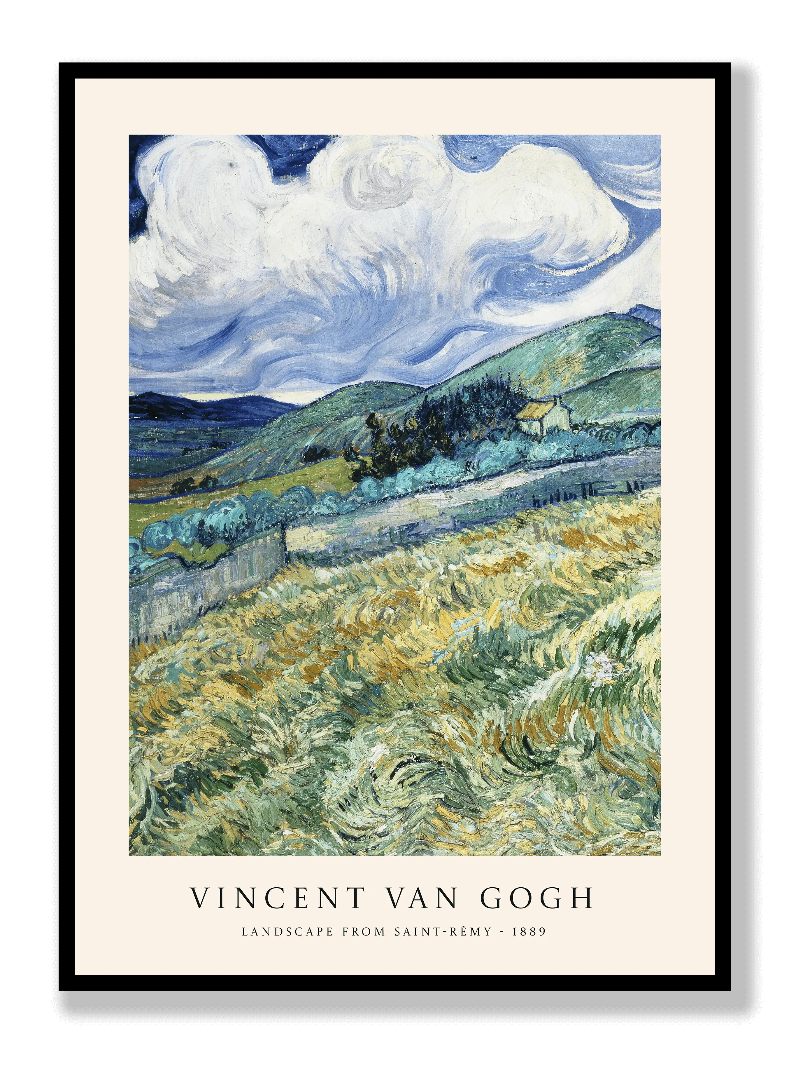 Van Gogh - Landscape from Saint-Rémy Plakat