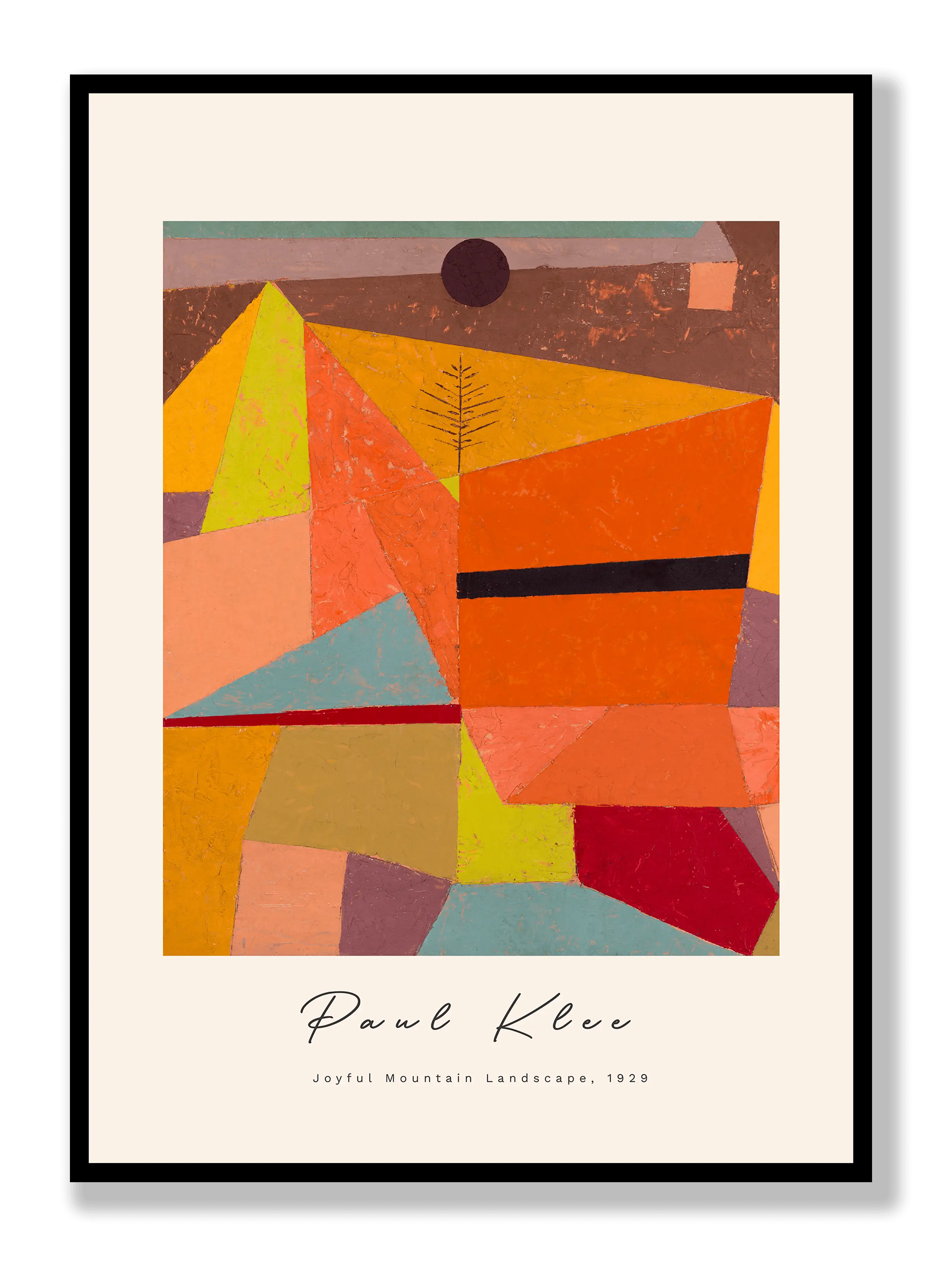 Paul Klee - Joyful Mountain Landscape Plakat