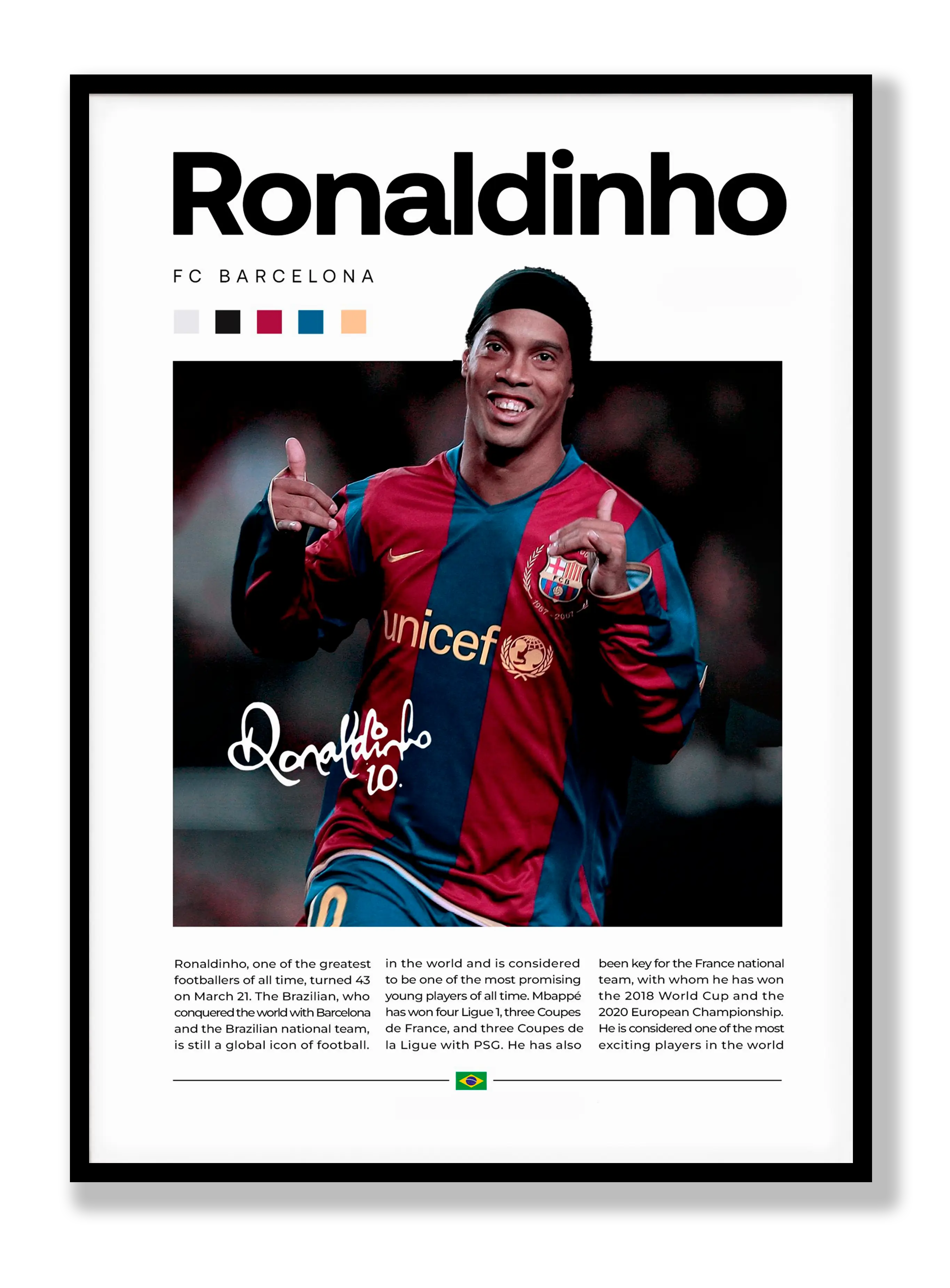 Ronaldinho Plakat