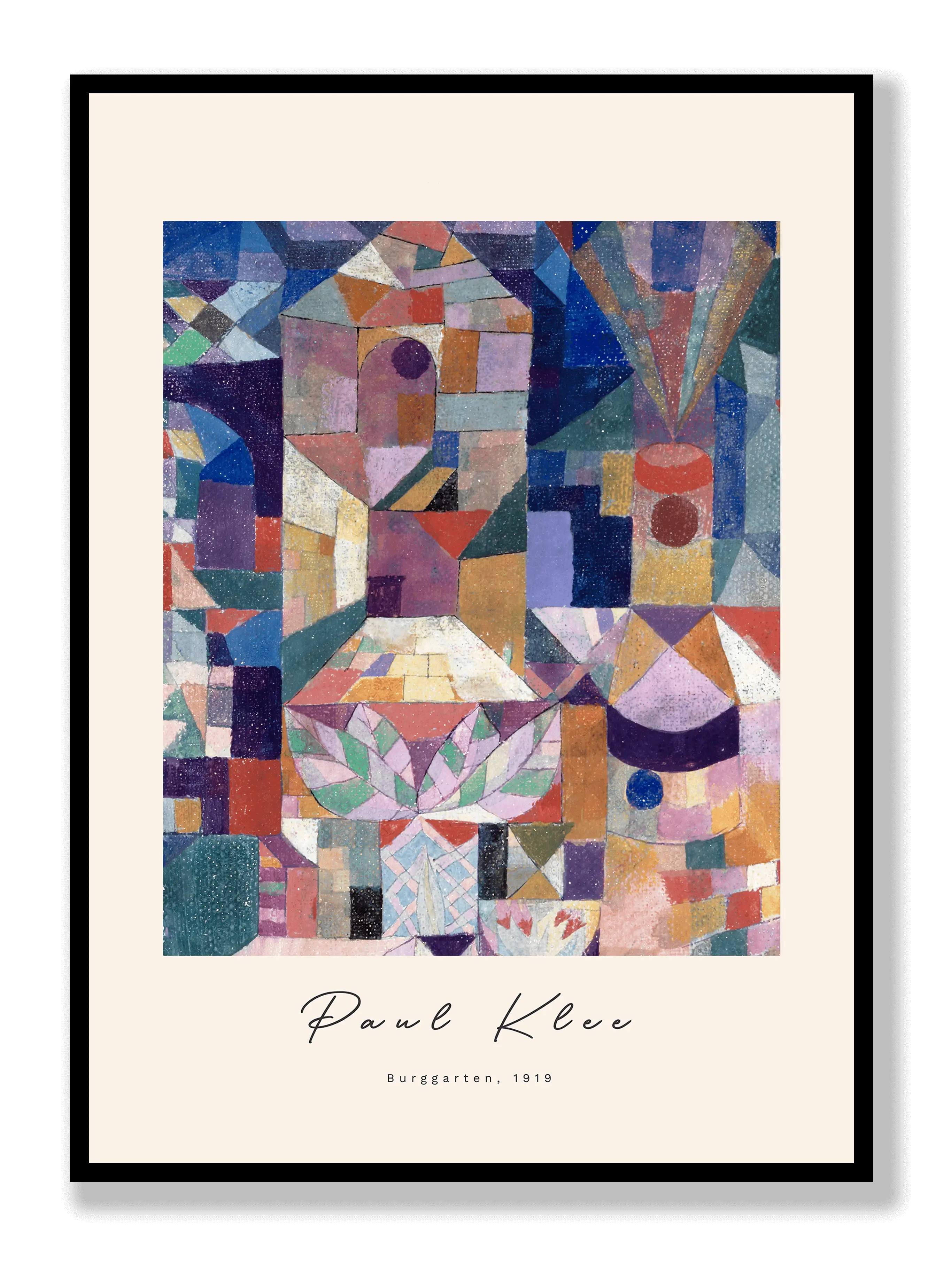 Paul Klee - Burggarten Plakat