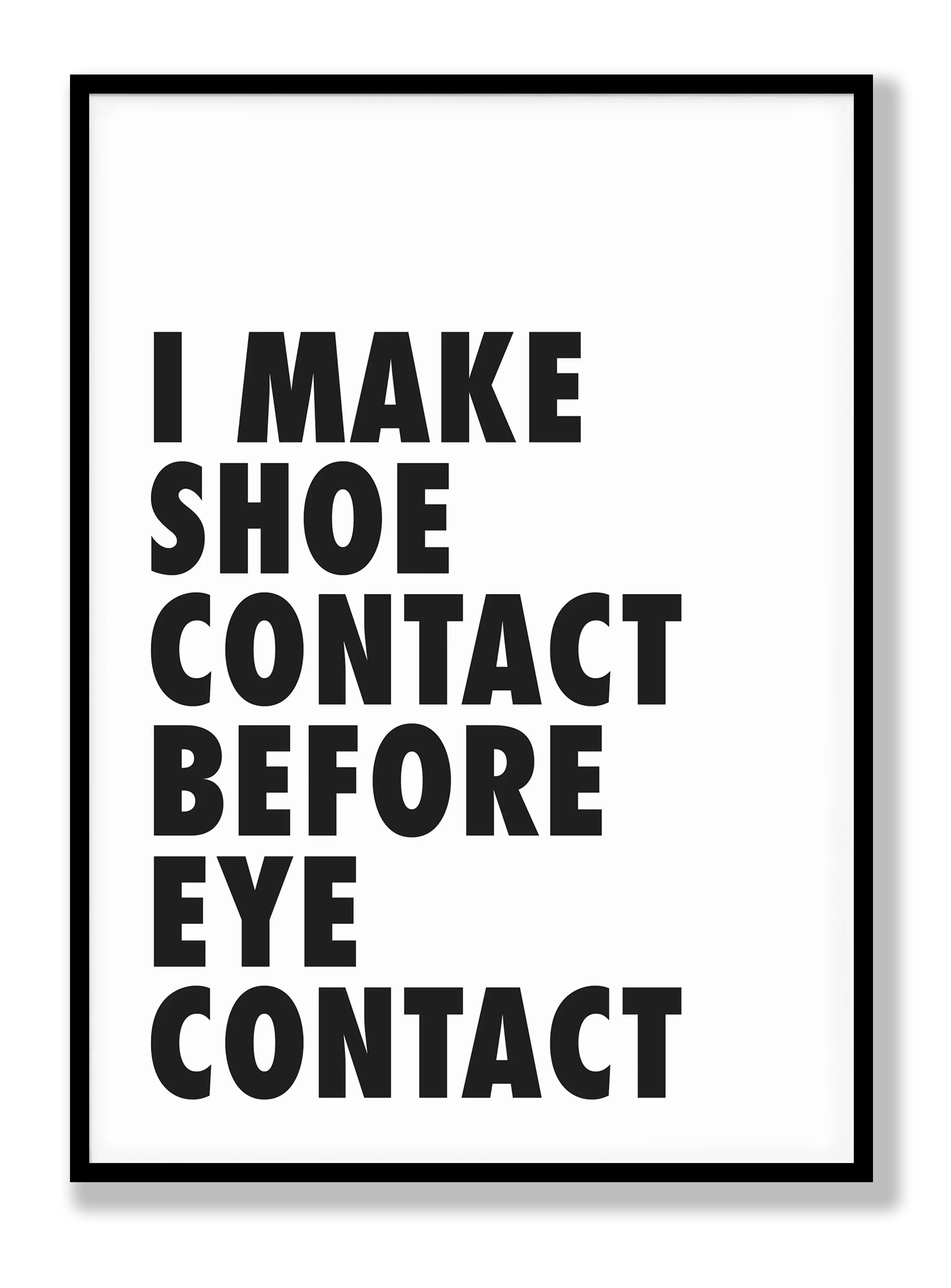 Shoe Contact Plakat