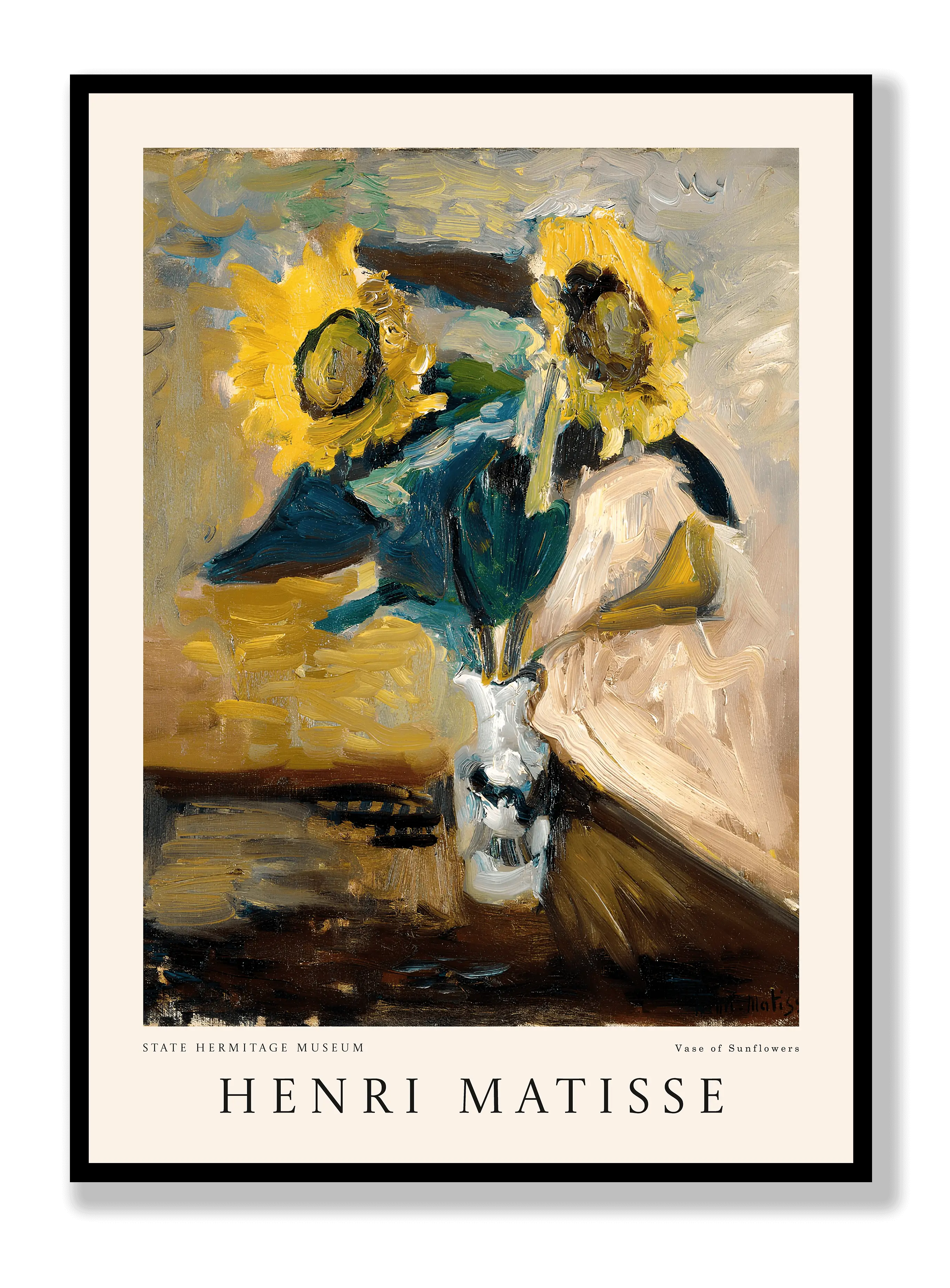 Henri Matisse - Vase Of Sunflowers Plakat