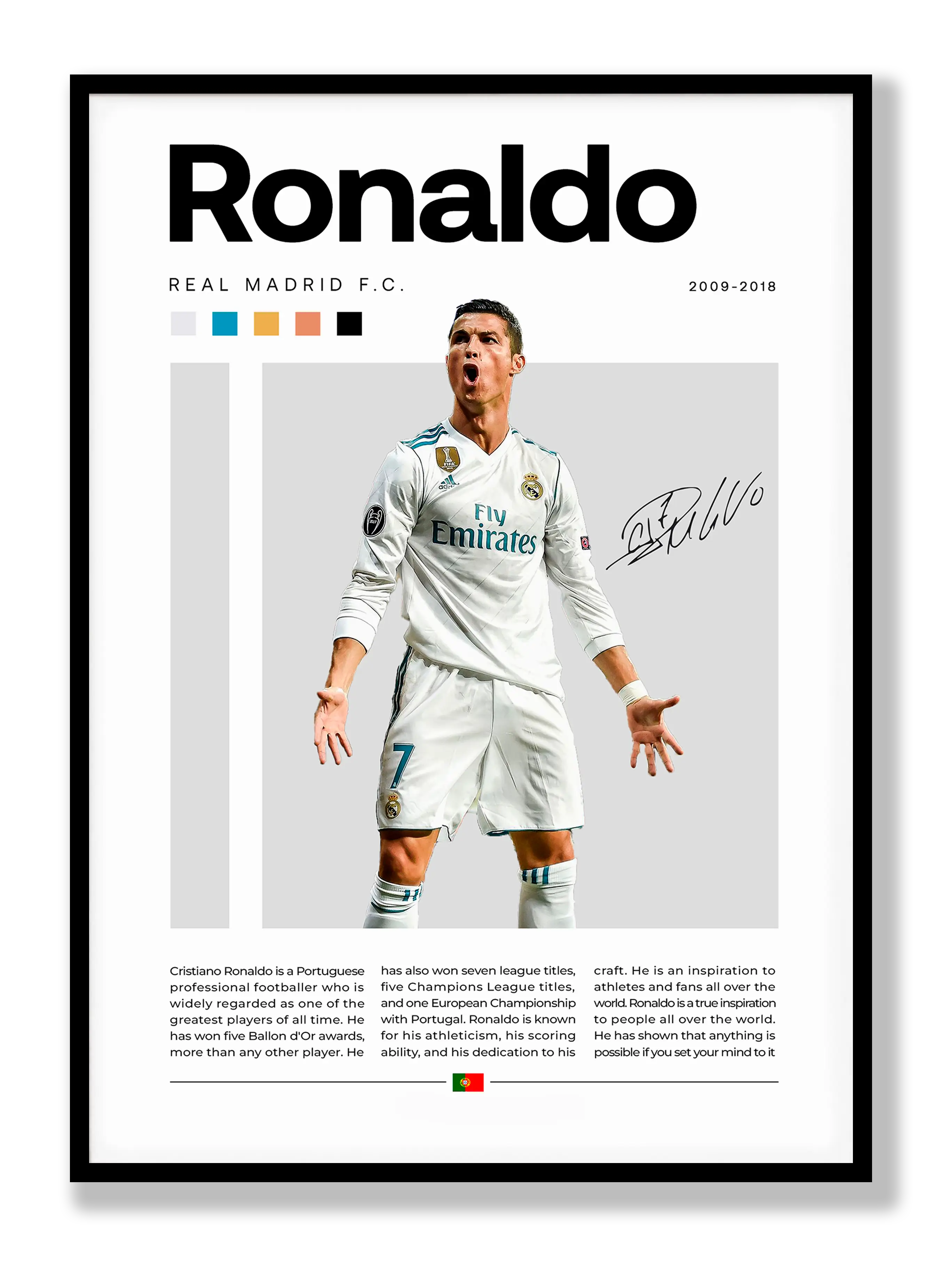 Cristiano Ronaldo No. 6 Plakat