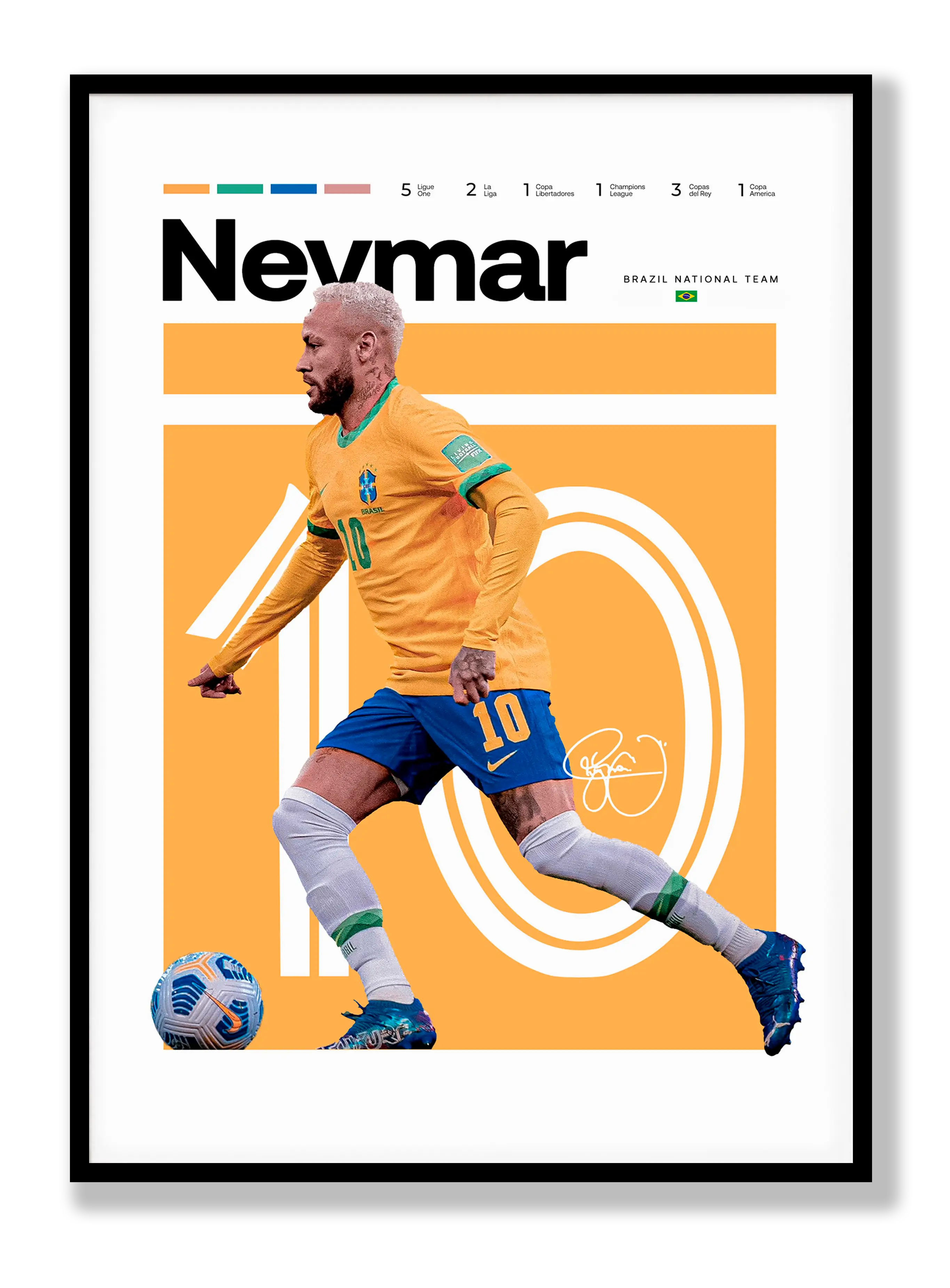 Neymar No. 3 Plakat