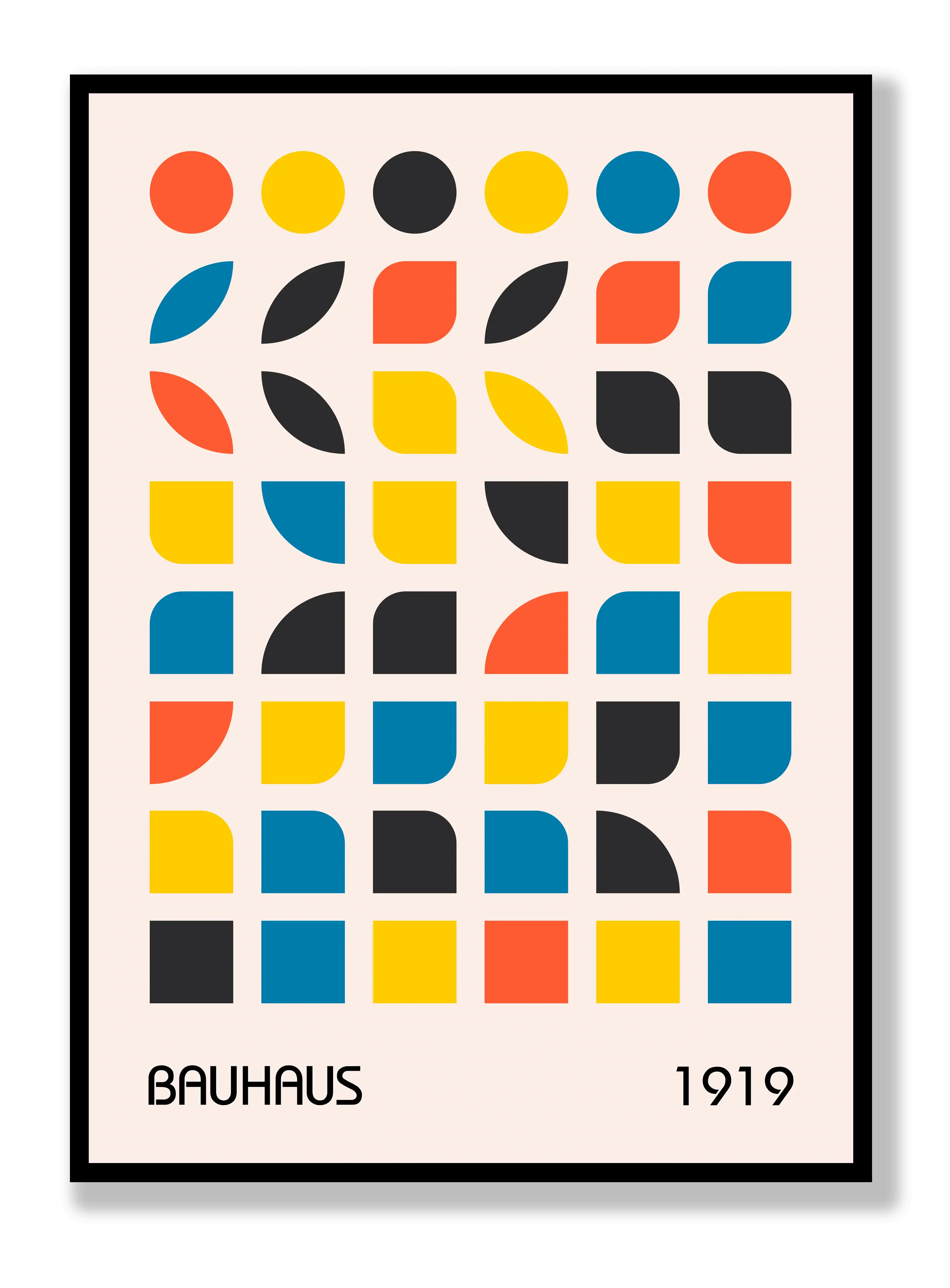 Bauhaus Shape Color Plakat