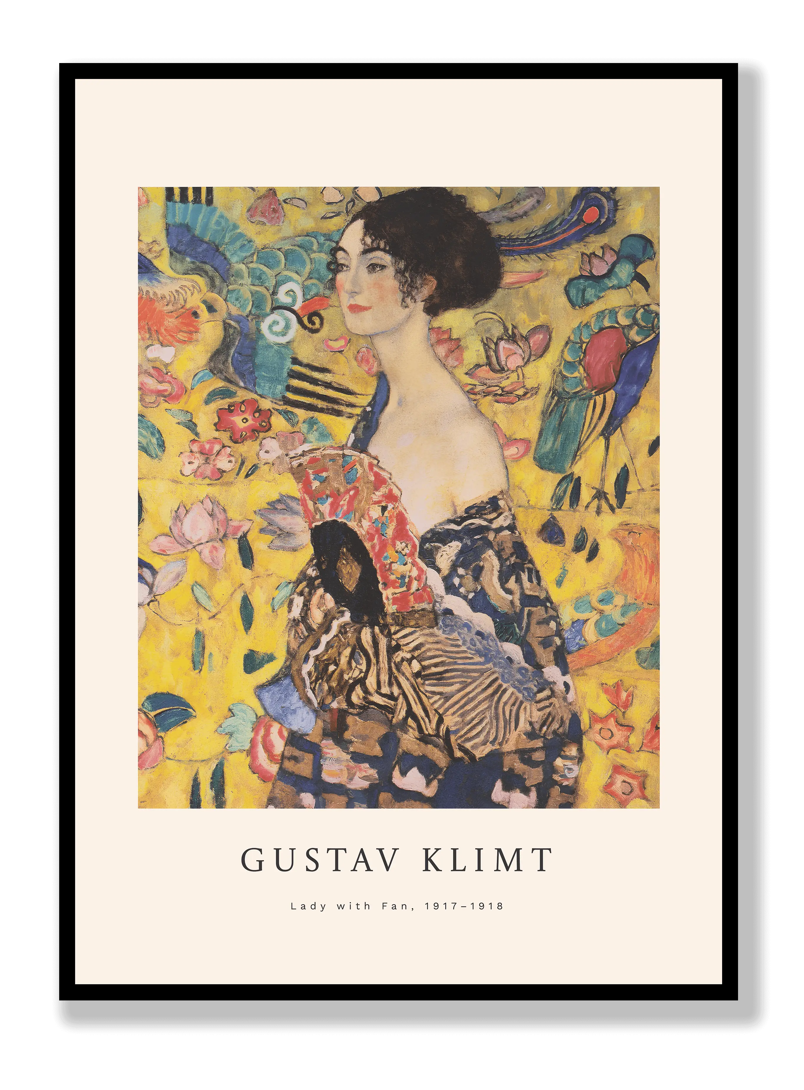 Gustav Klimt - Lady With Fan Plakat