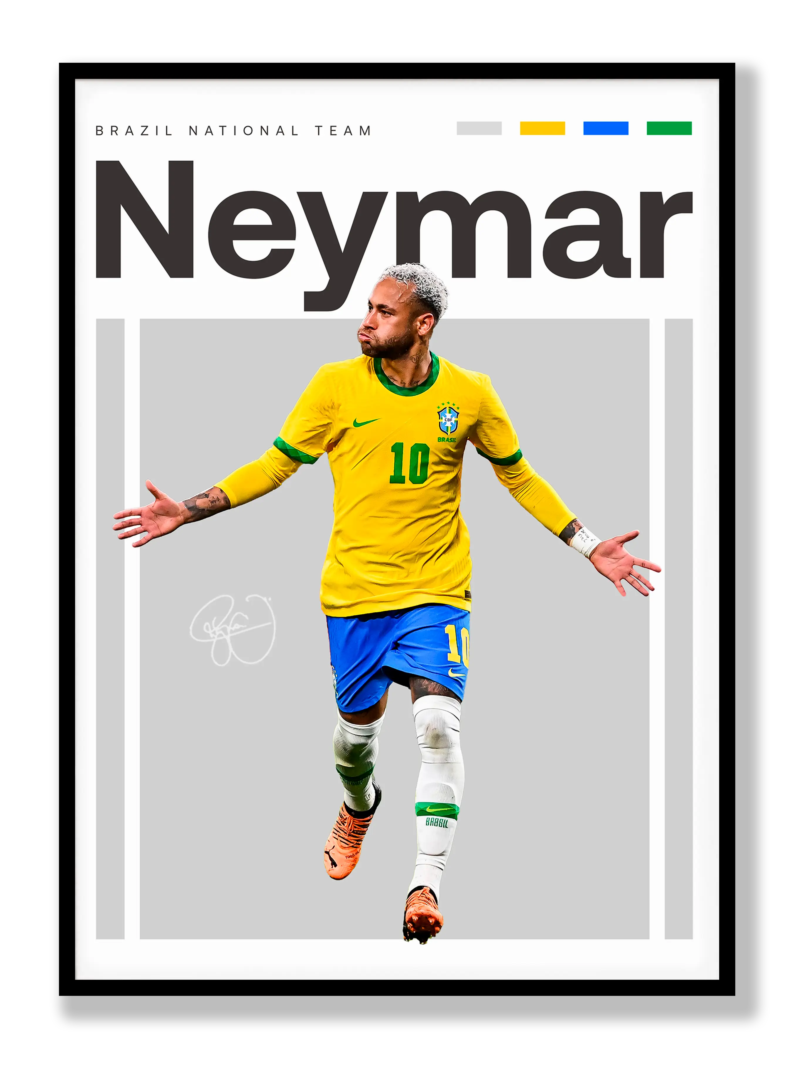 Neymar No. 4 Plakat