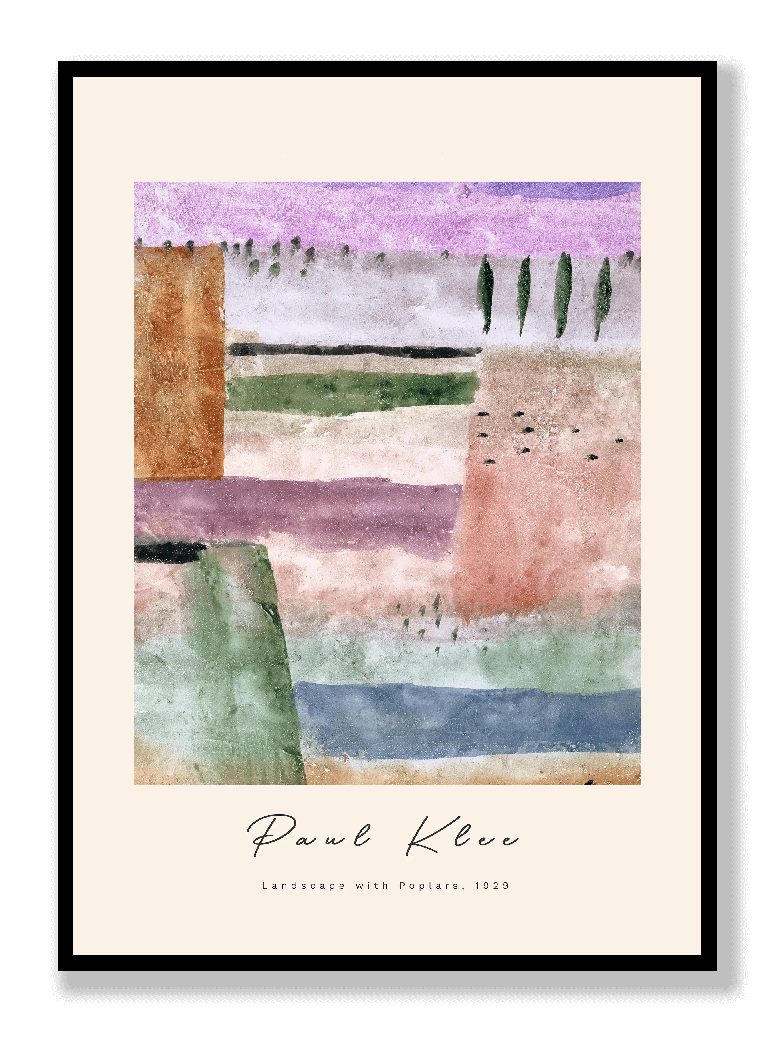 Paul Klee - Landscape With Poplars 2 Plakat