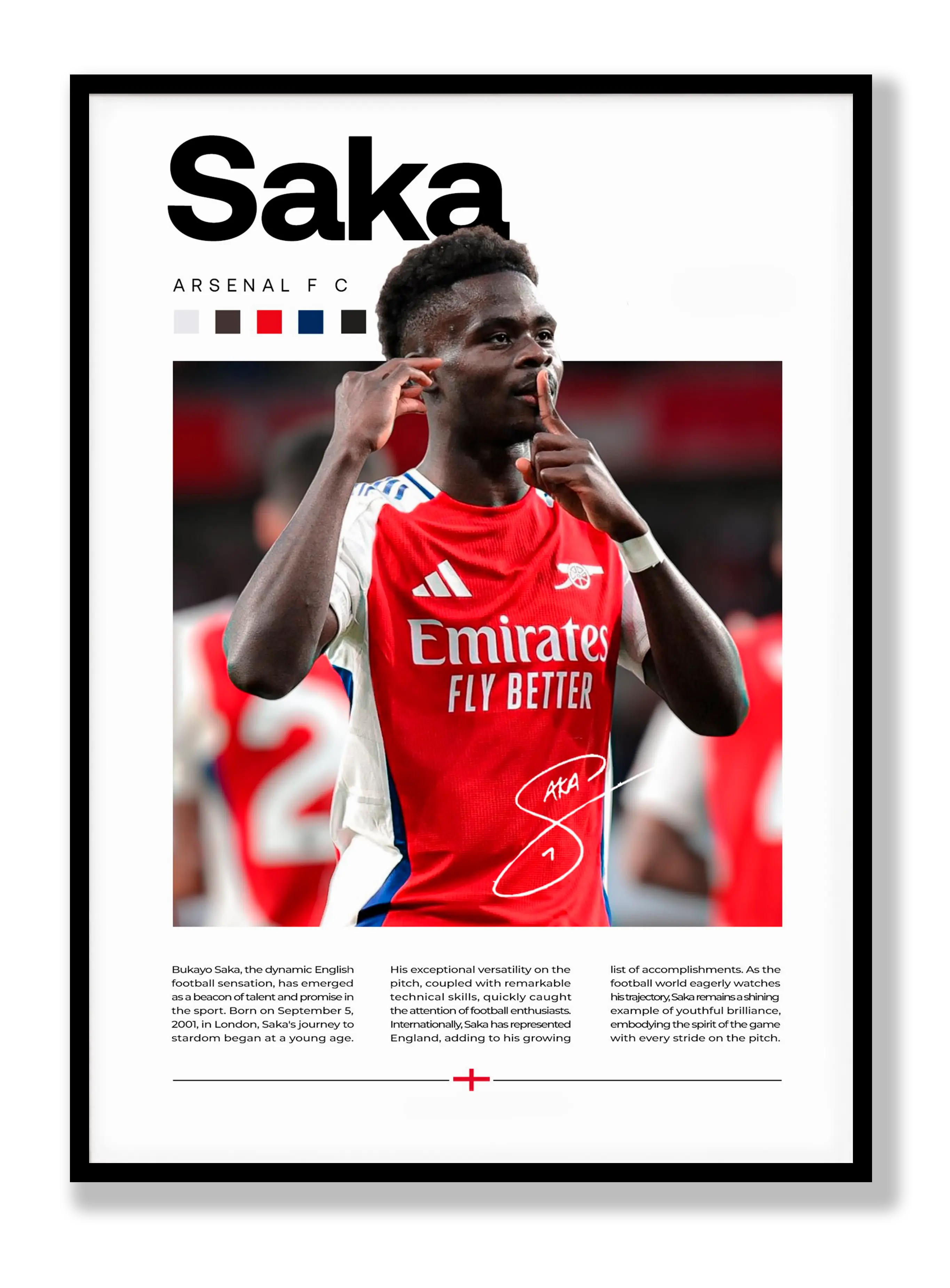 Bukayo Saka Plakat