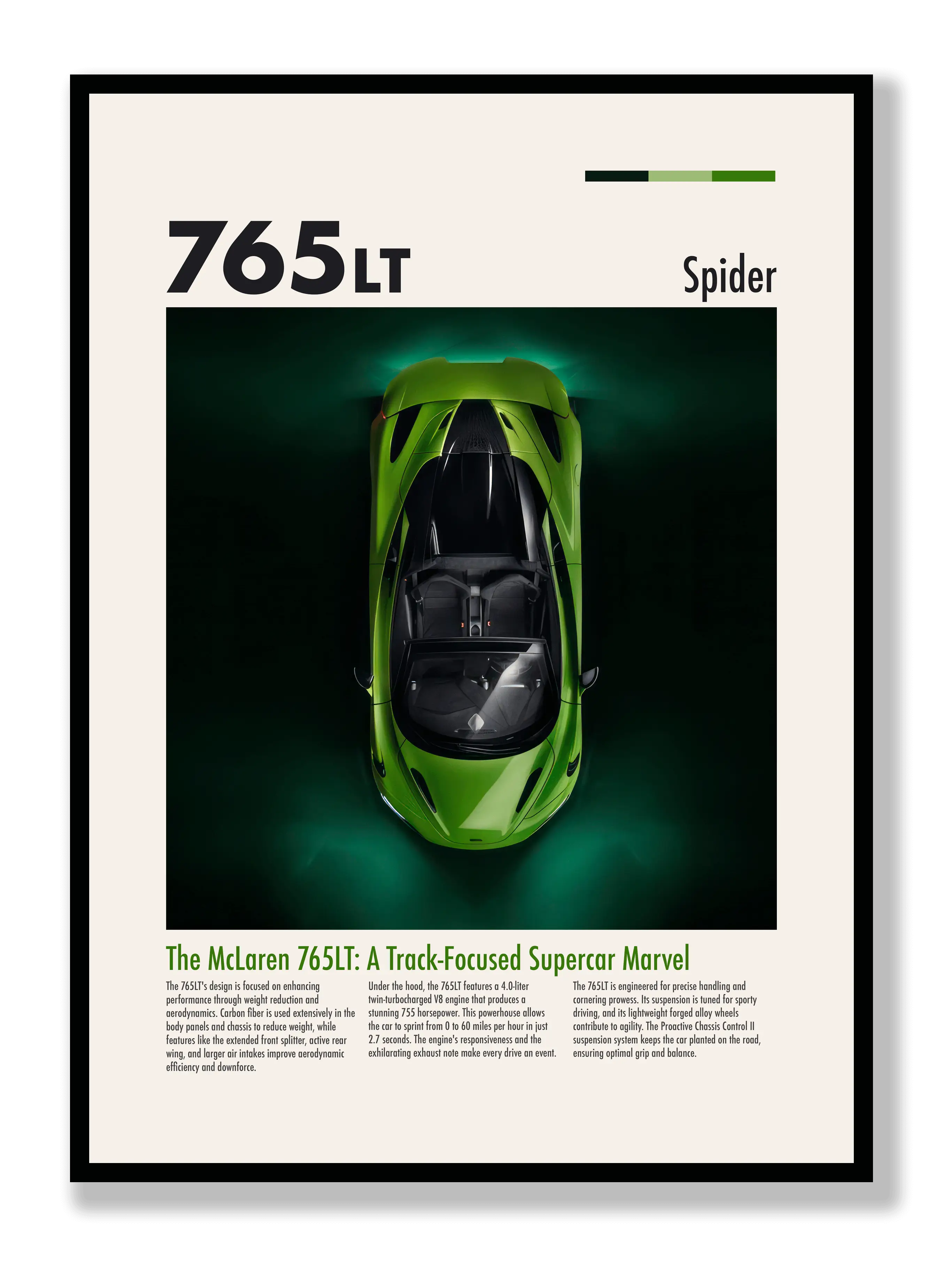 McLaren 765LT Spider Plakat
