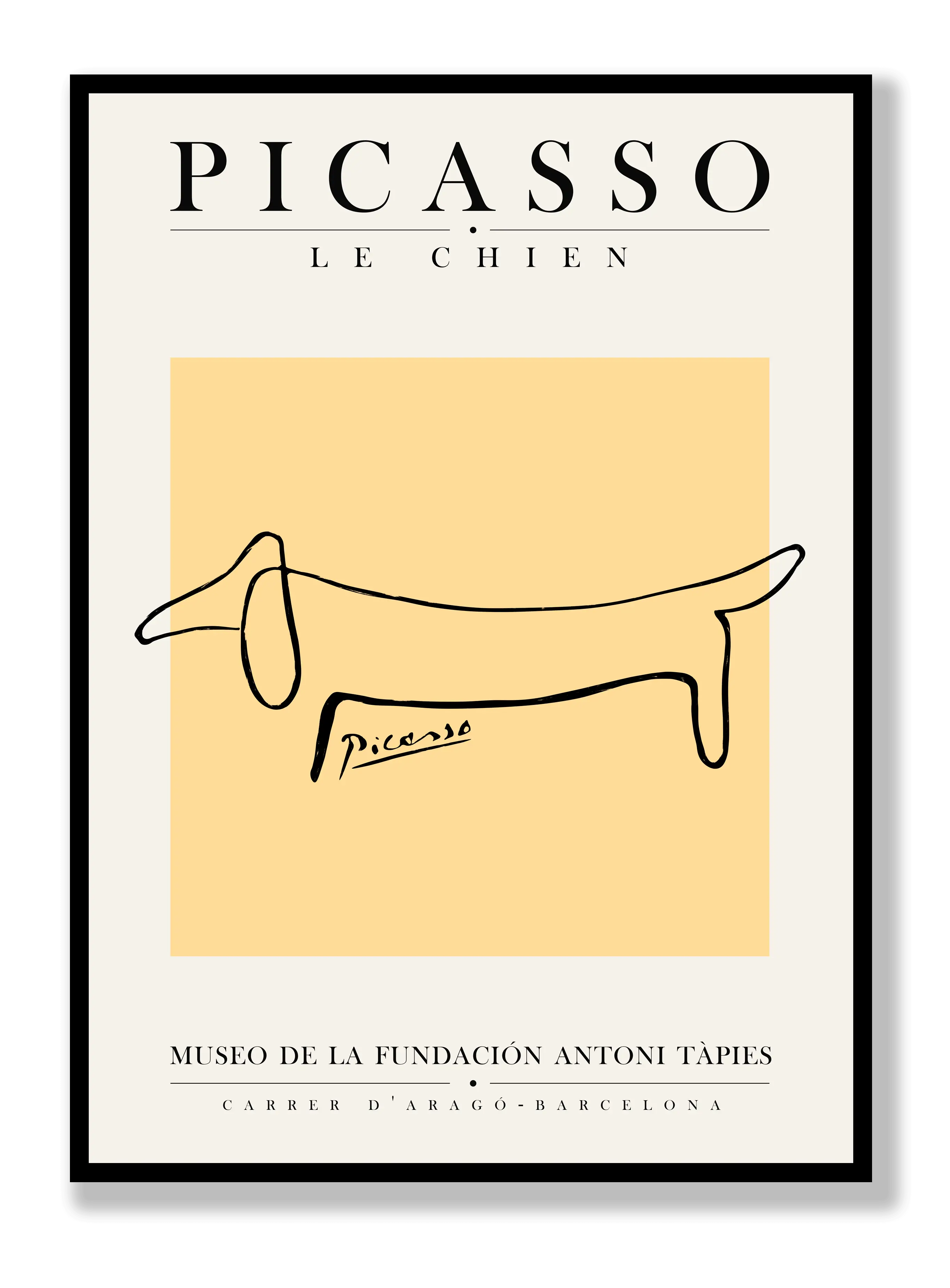 Picasso - Le Chien Plakat