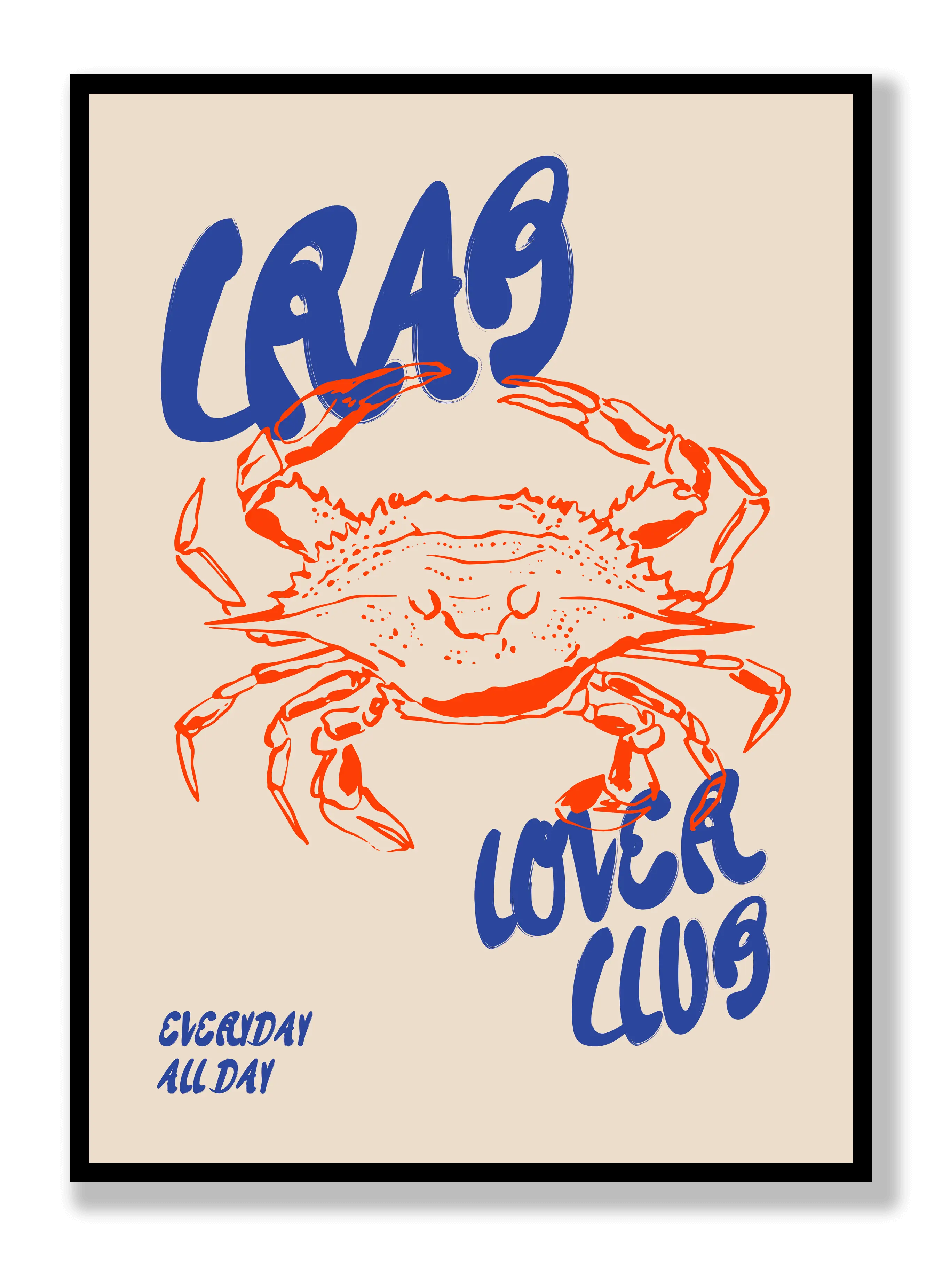 Crab Lover Club Plakat